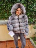Bomber pelliccia di volpe
