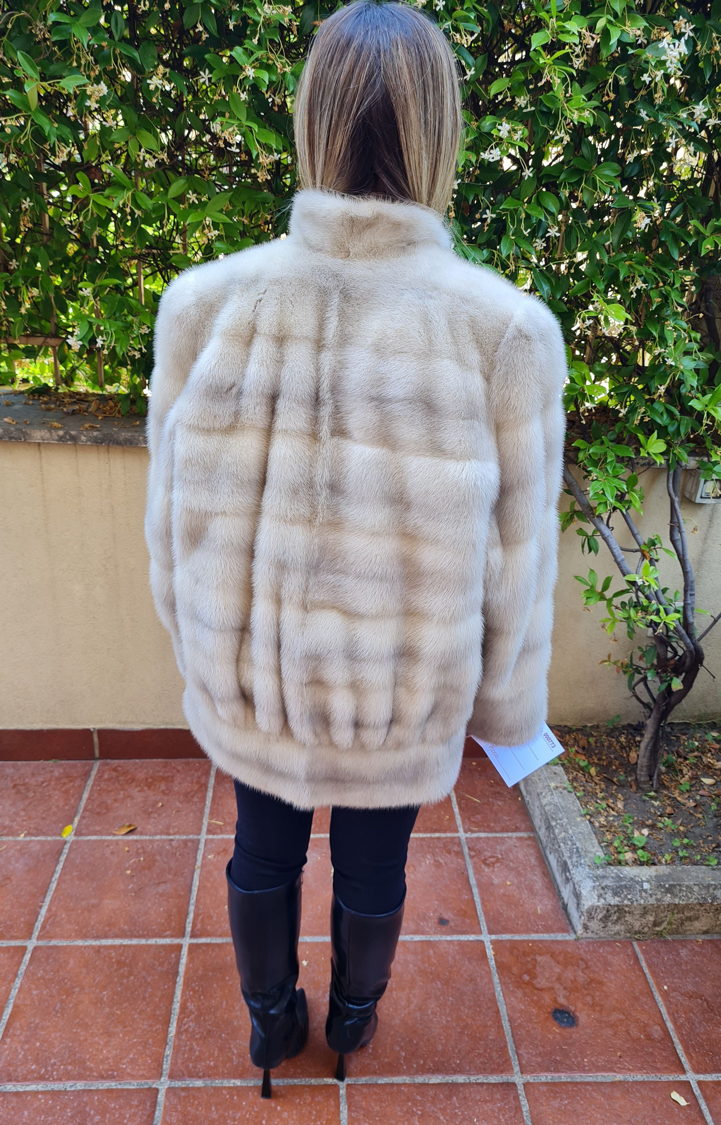 giacca pelliccia di visone vintage