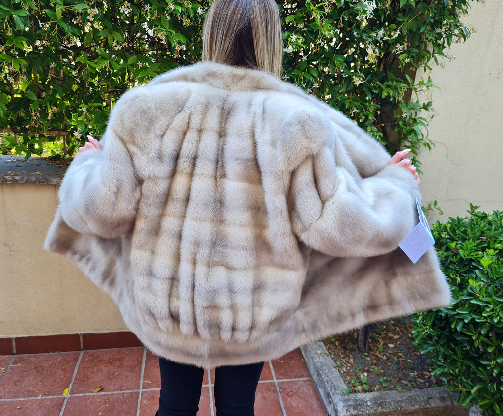 giacca pelliccia di visone vintage