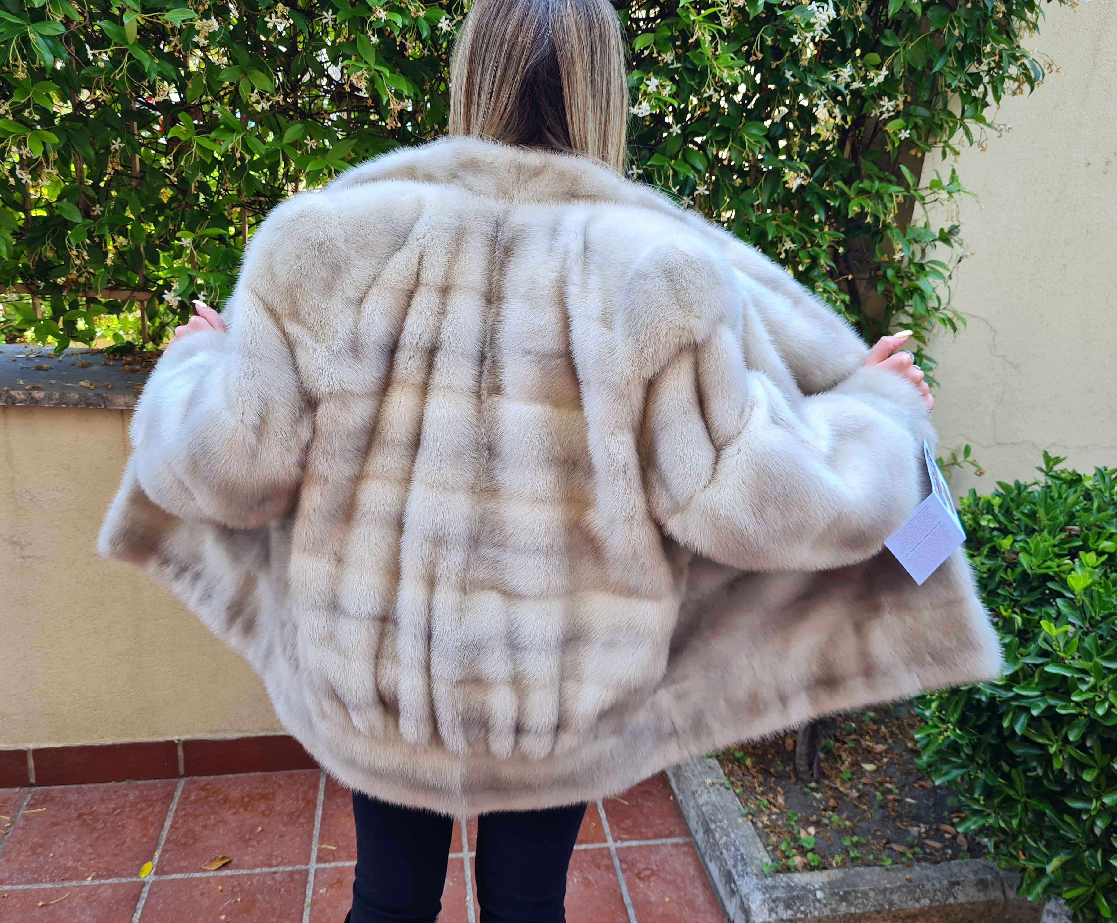 giacca pelliccia di visone vintage