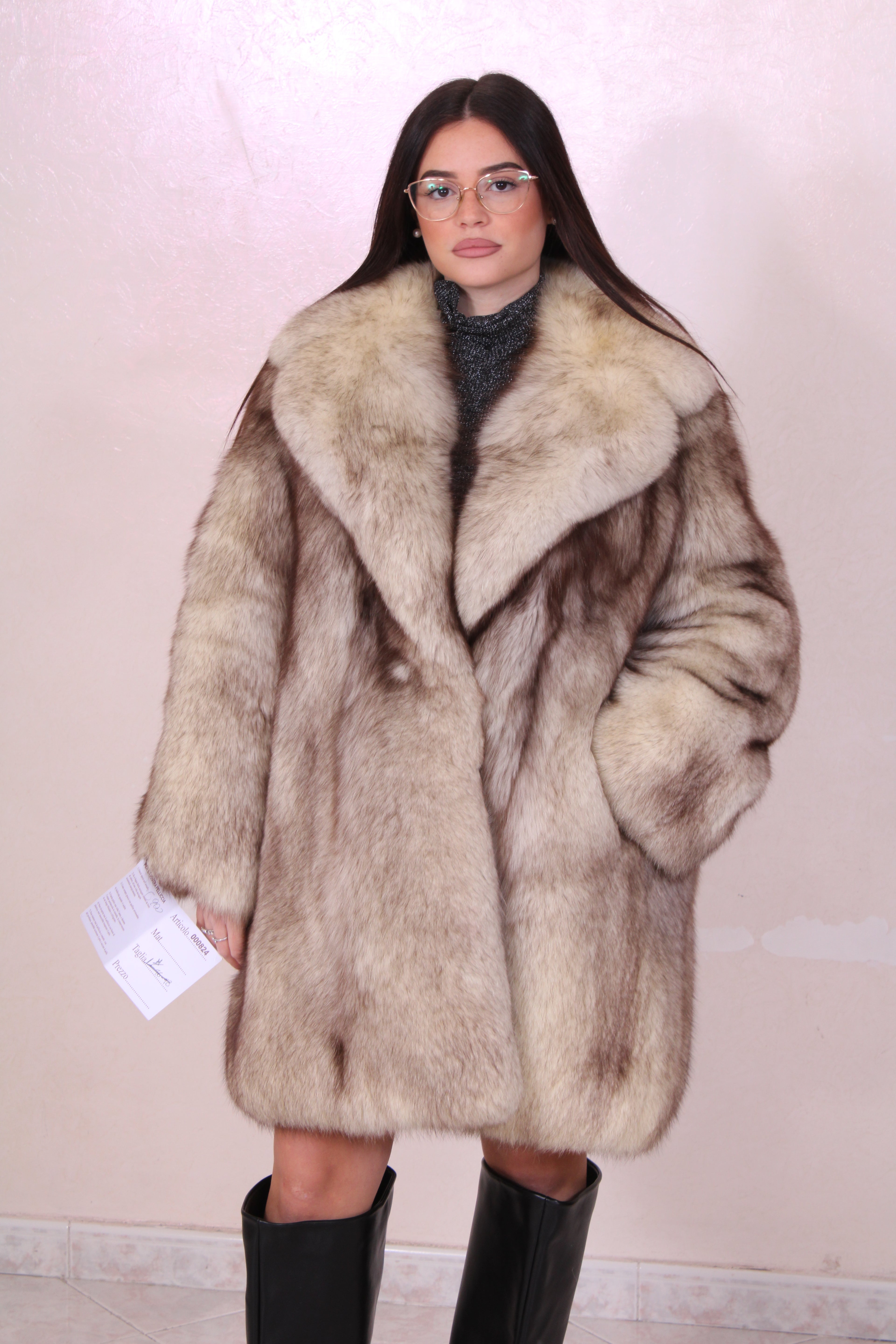 Giacca pelliccia di volpe vintage