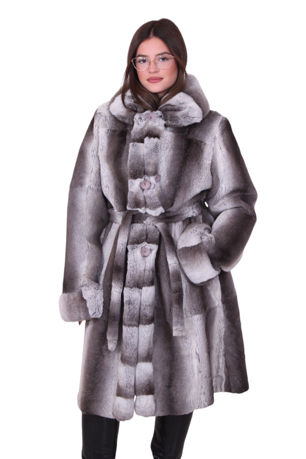 Cappotto pelliccia coniglio rex