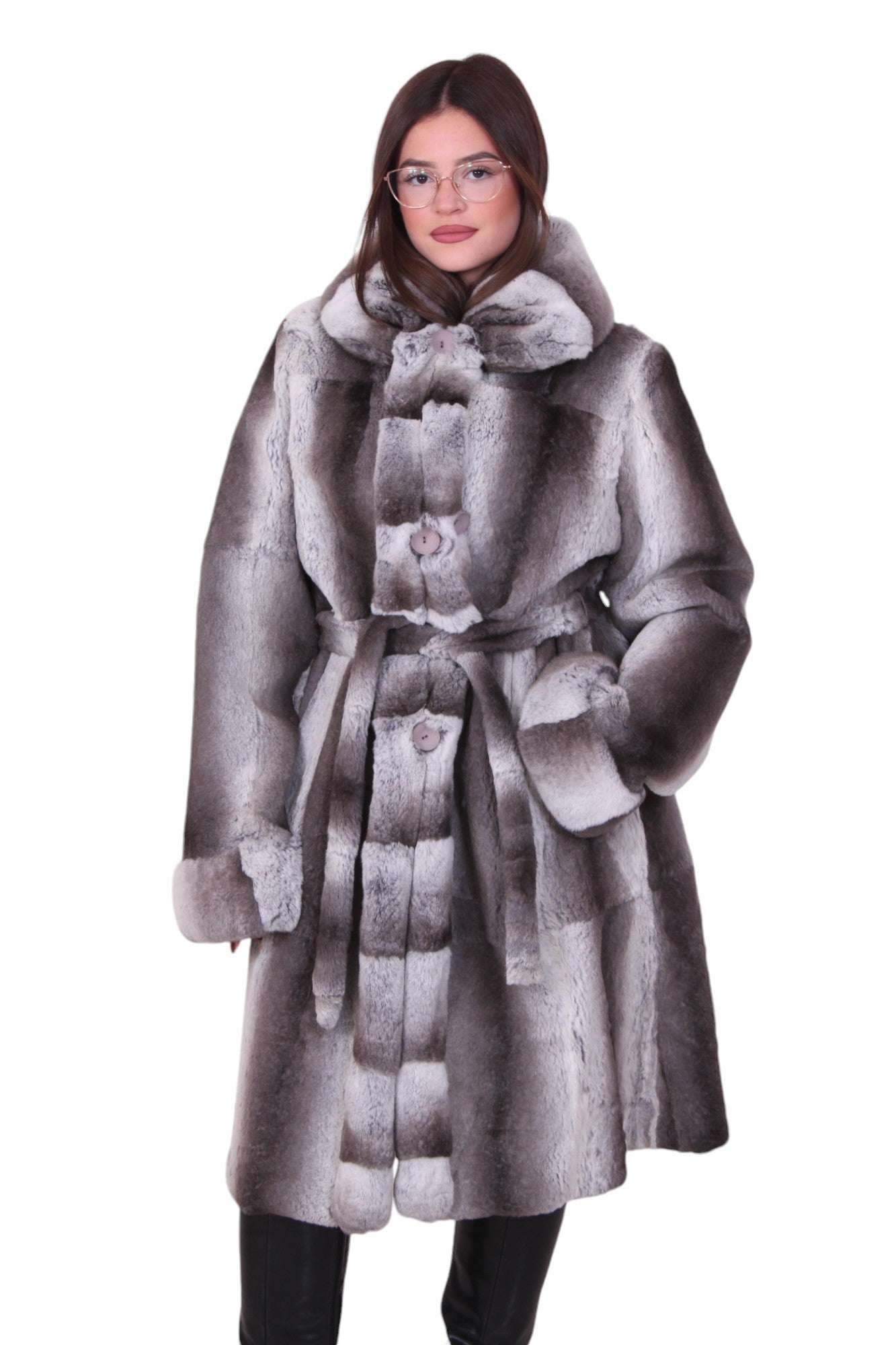 Cappotto pelliccia coniglio rex