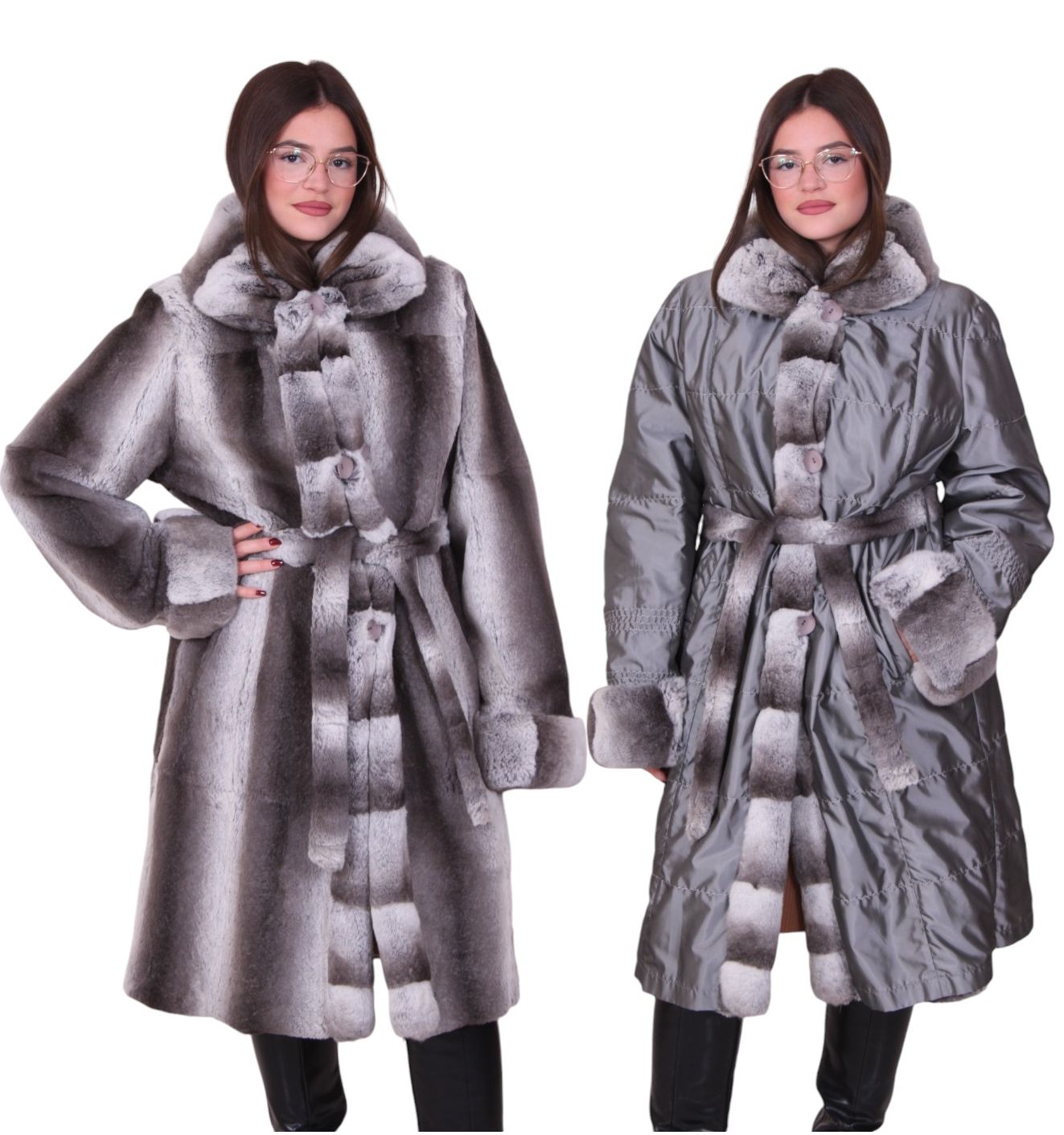 Cappotto pelliccia coniglio rex