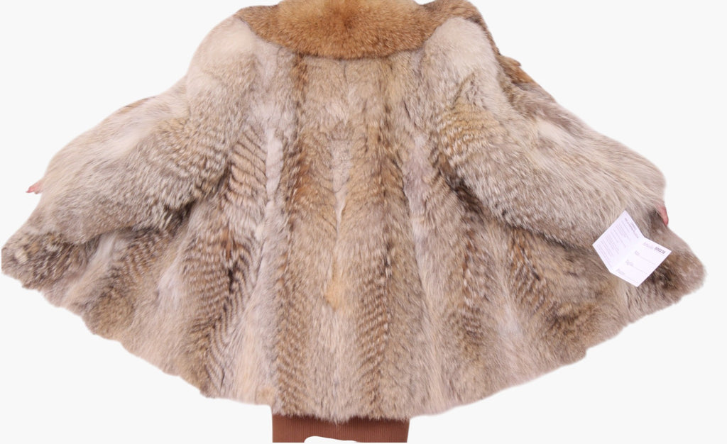 Giacca pelliccia coyote vintage