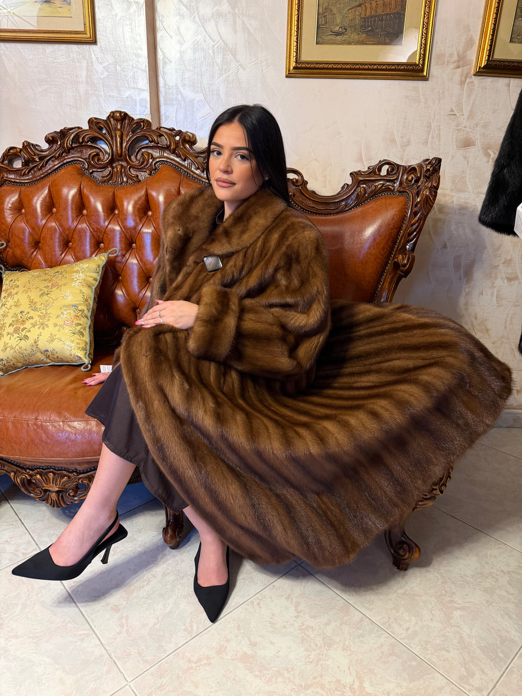 cappotto pelliccia visone vintage