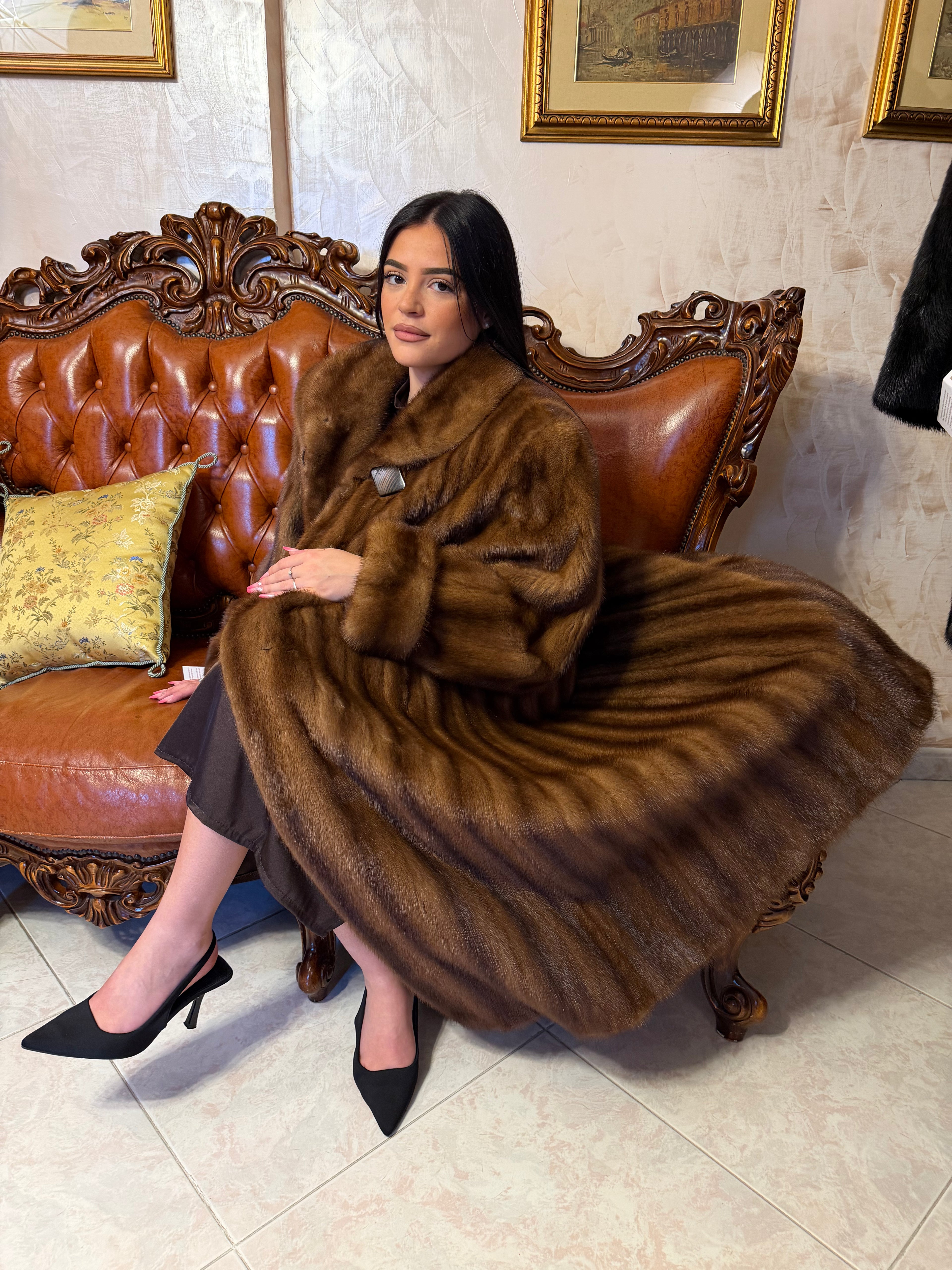 cappotto pelliccia visone vintage