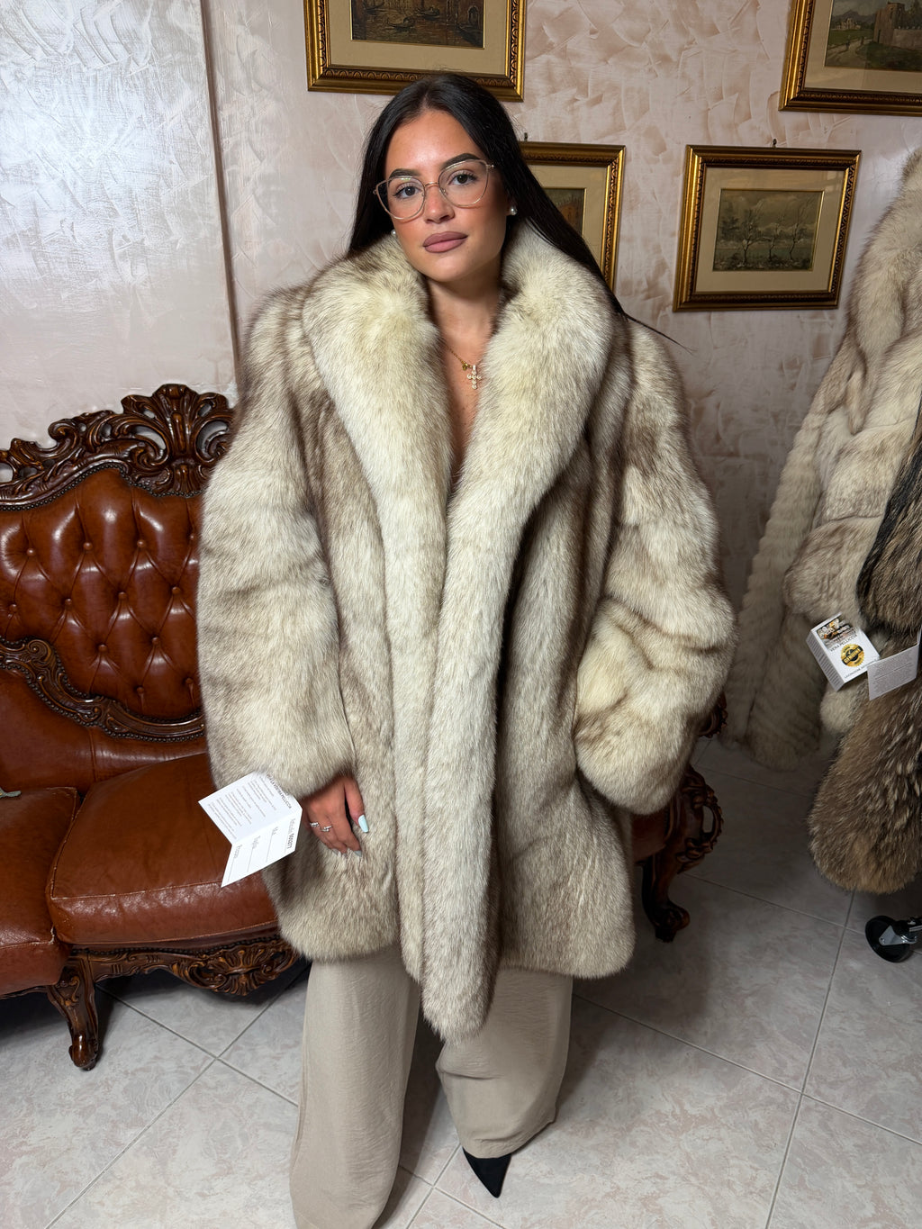 Giacca pelliccia di volpe