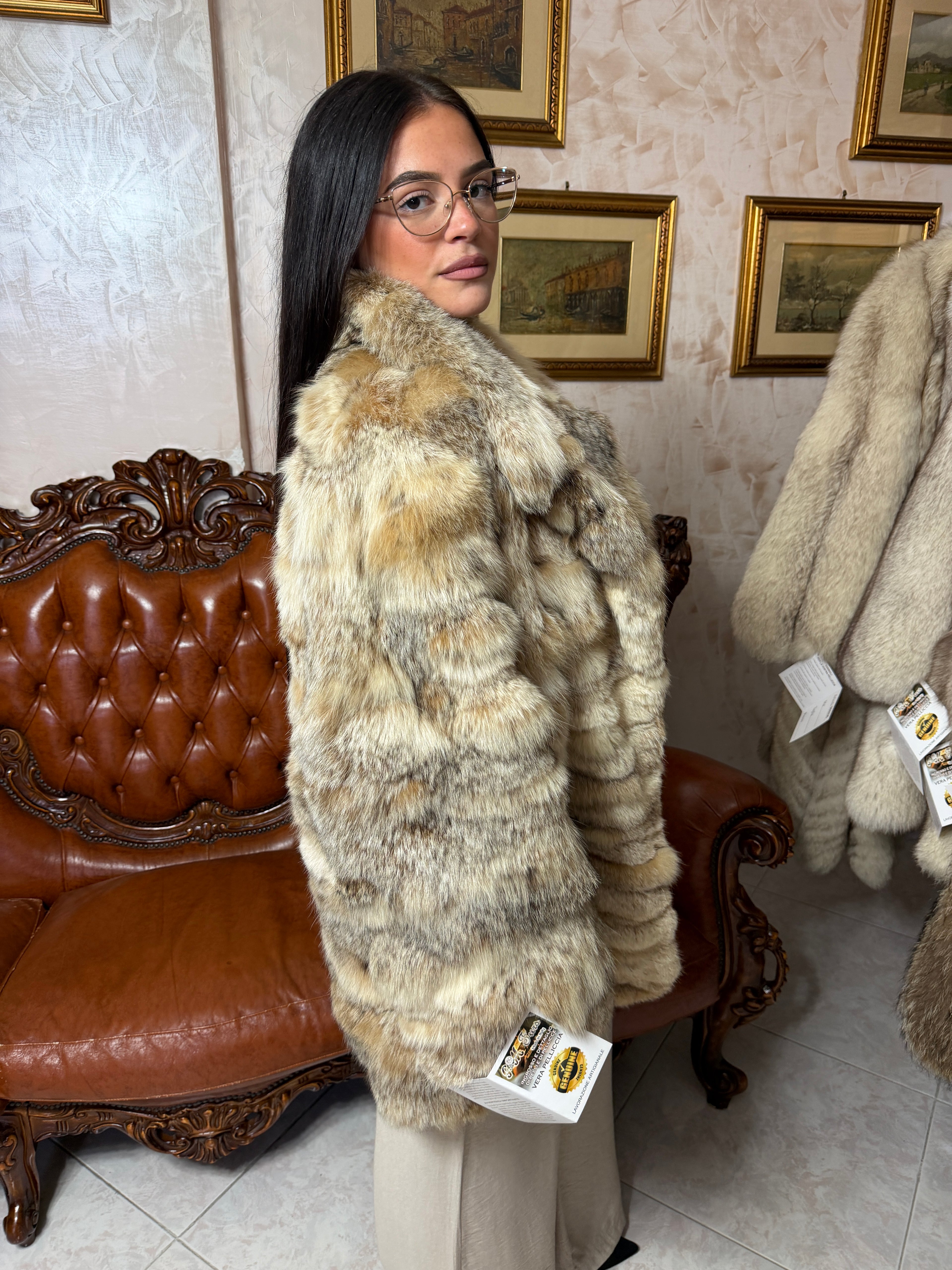 Giacca pelliccia di lince
