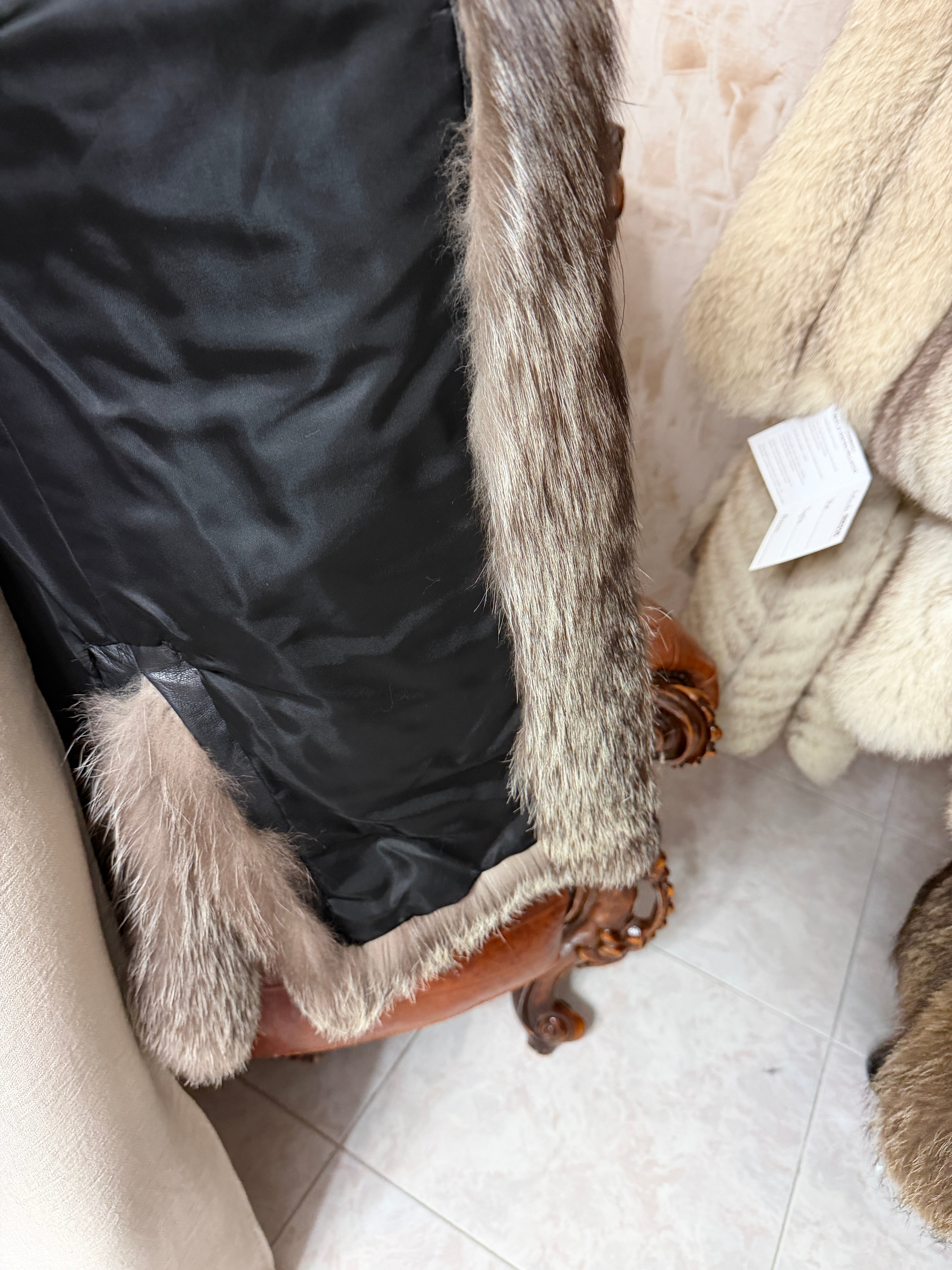 gillet pelliccia volpe argentata