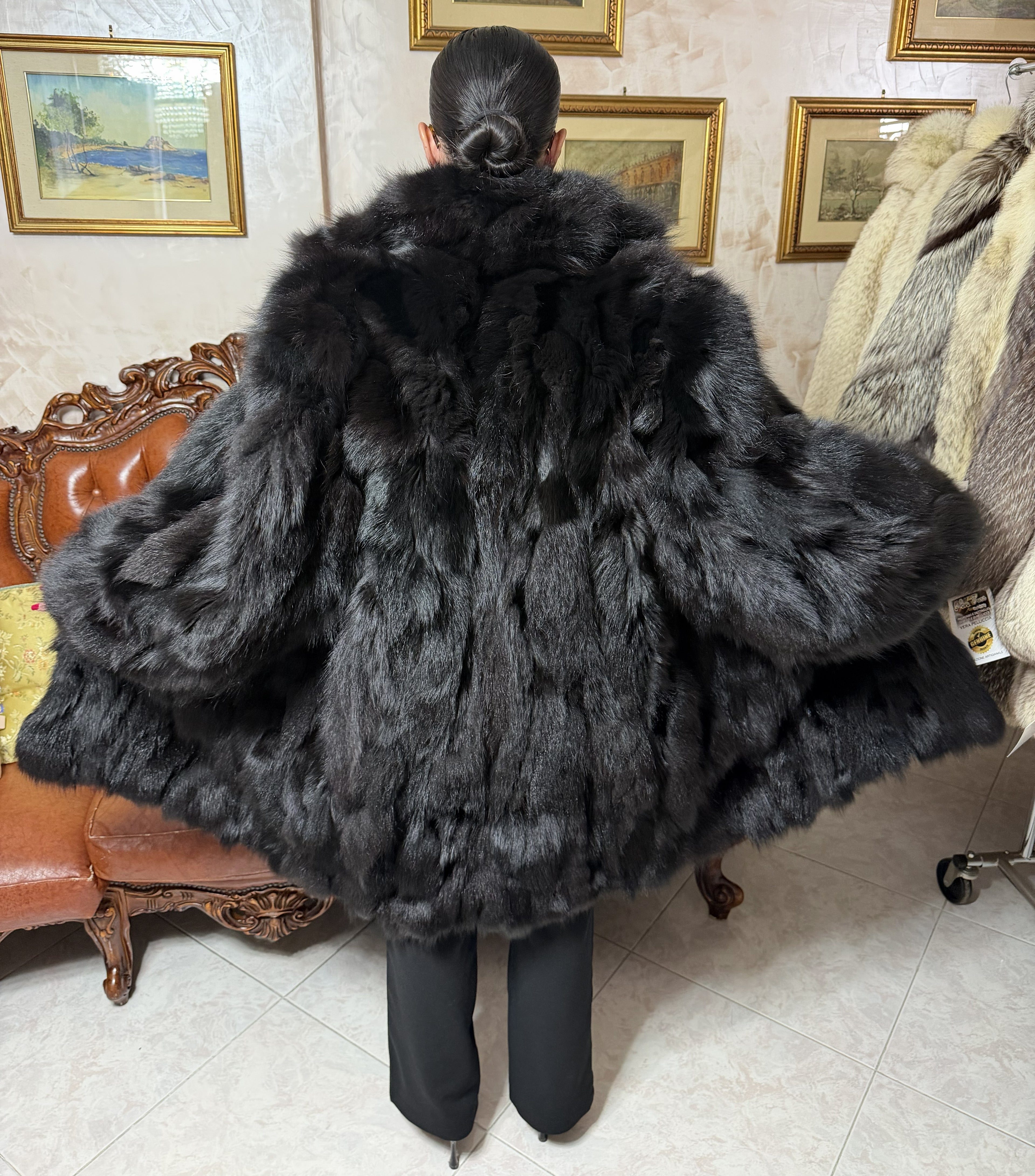 Giacca pelliccia di volpe