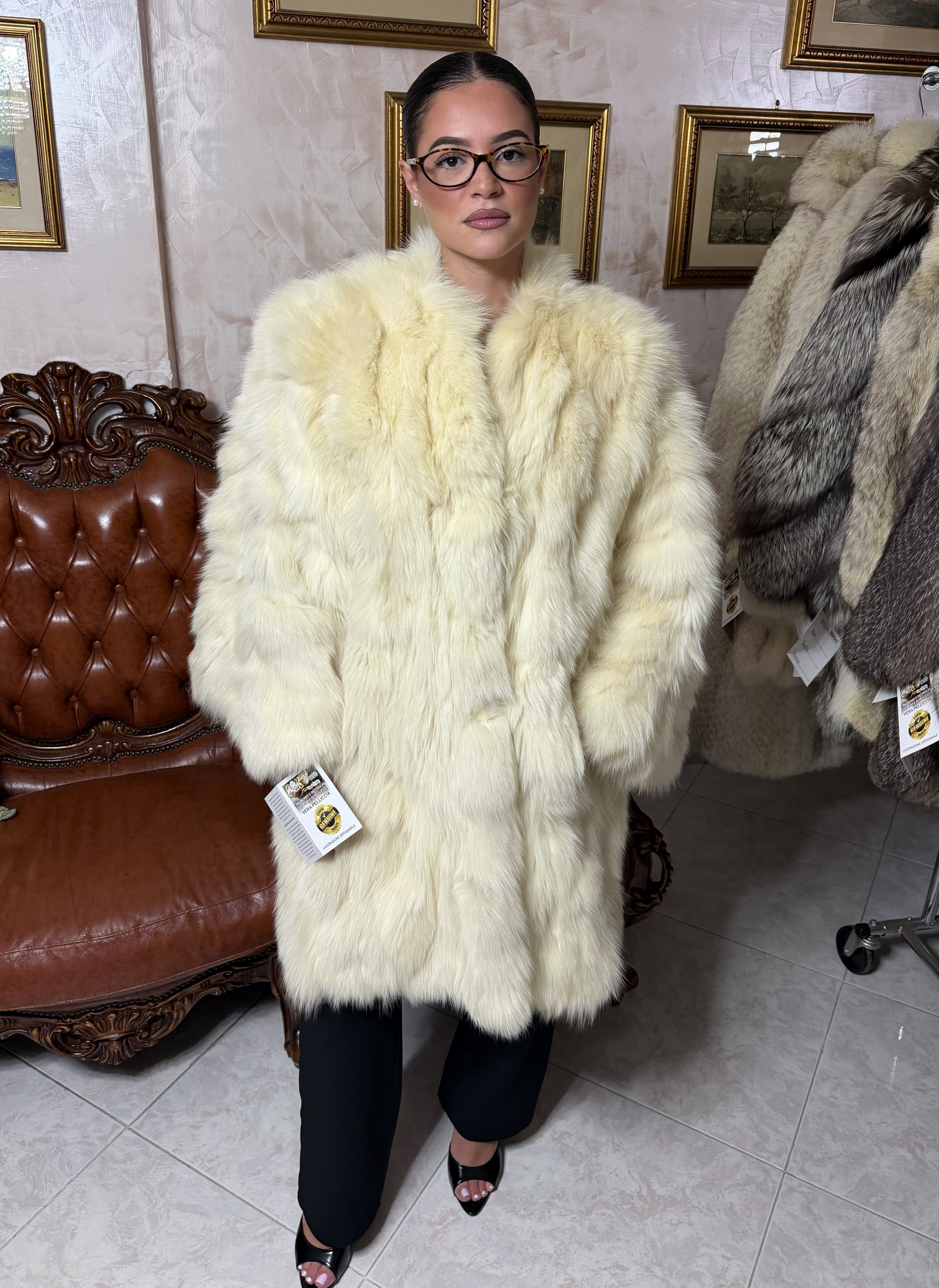 Giacca pelliccia di volpe