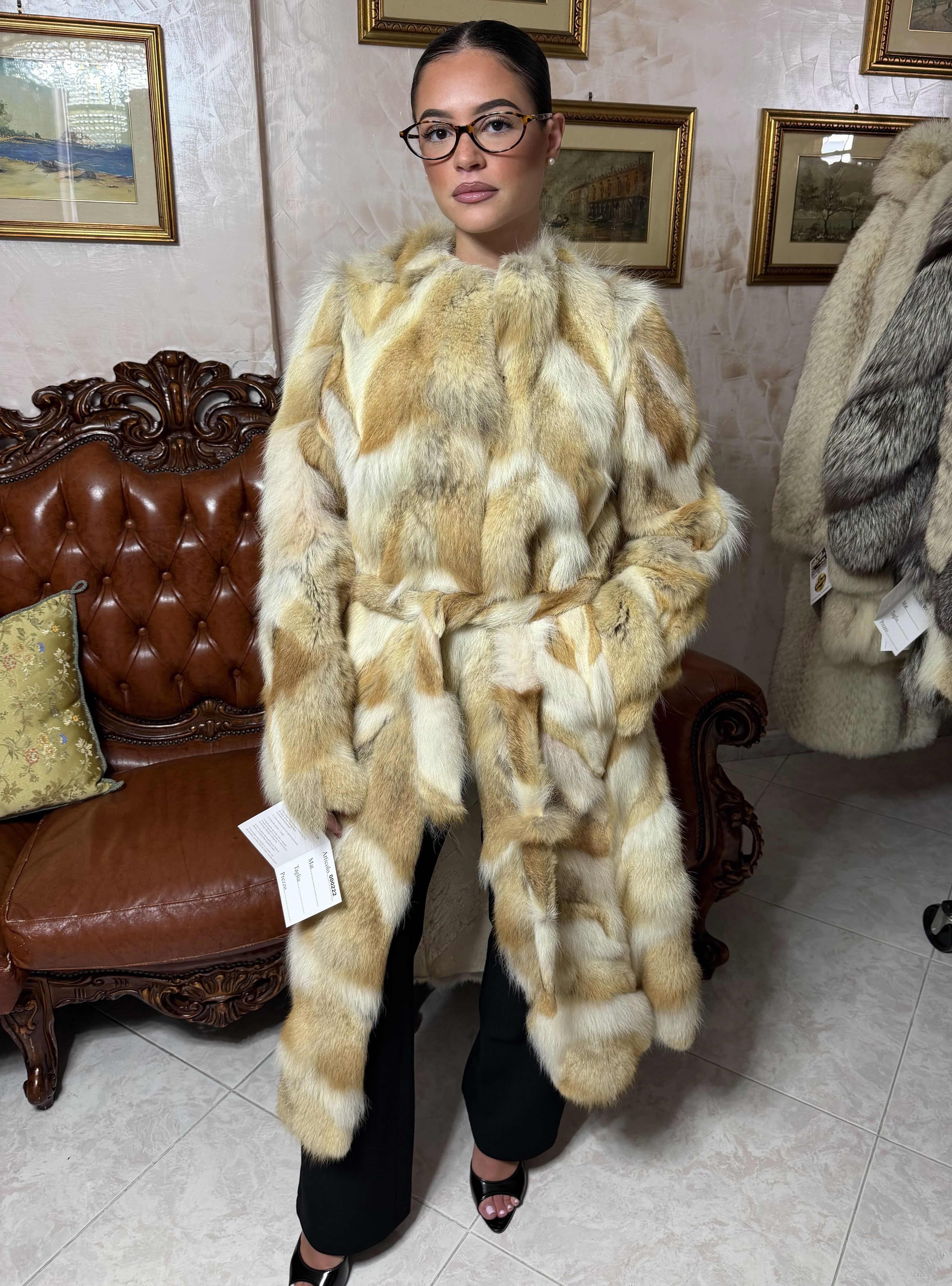 Giacca pelliccia di volpe