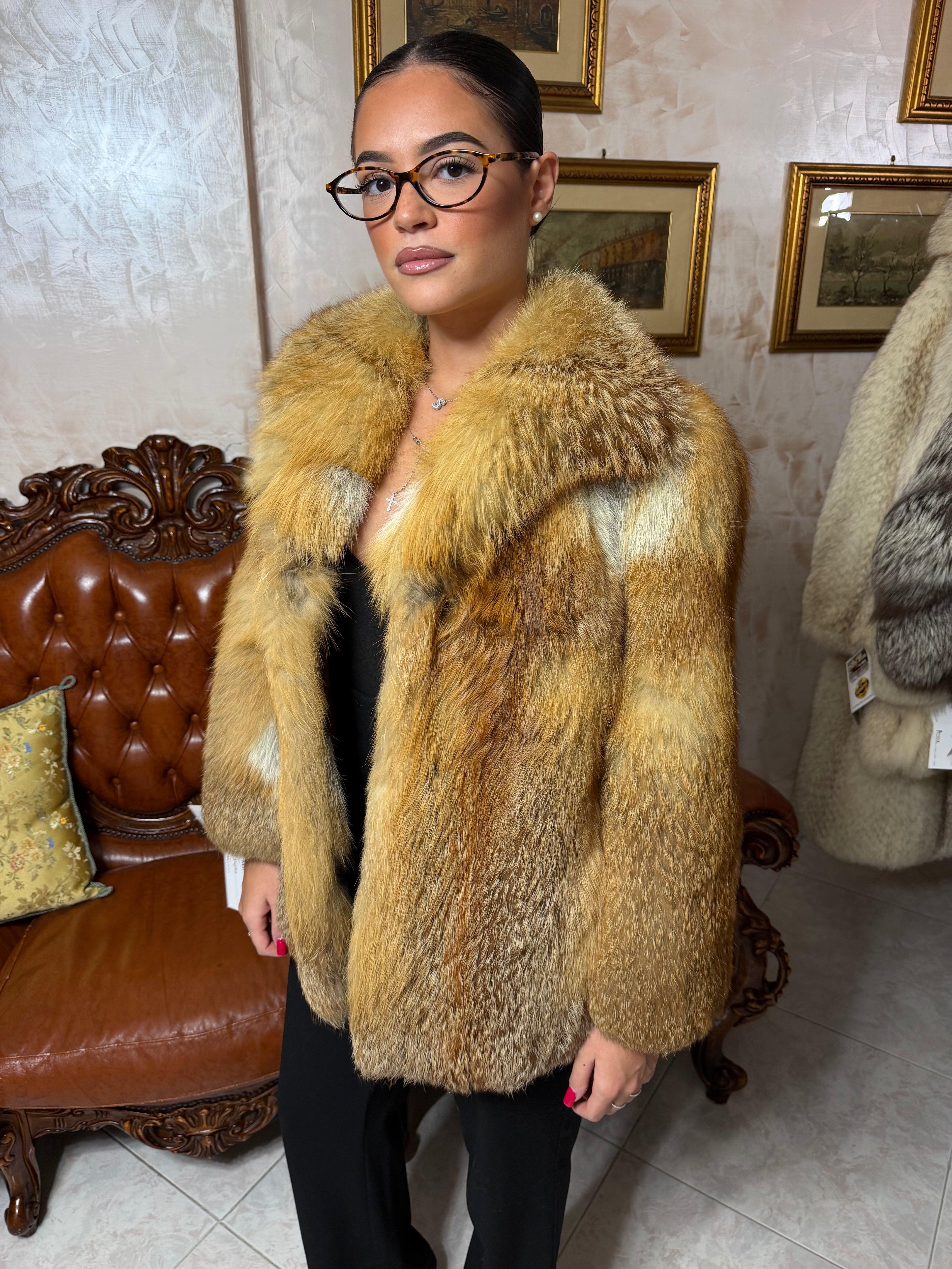 Vintage fox fur jacket