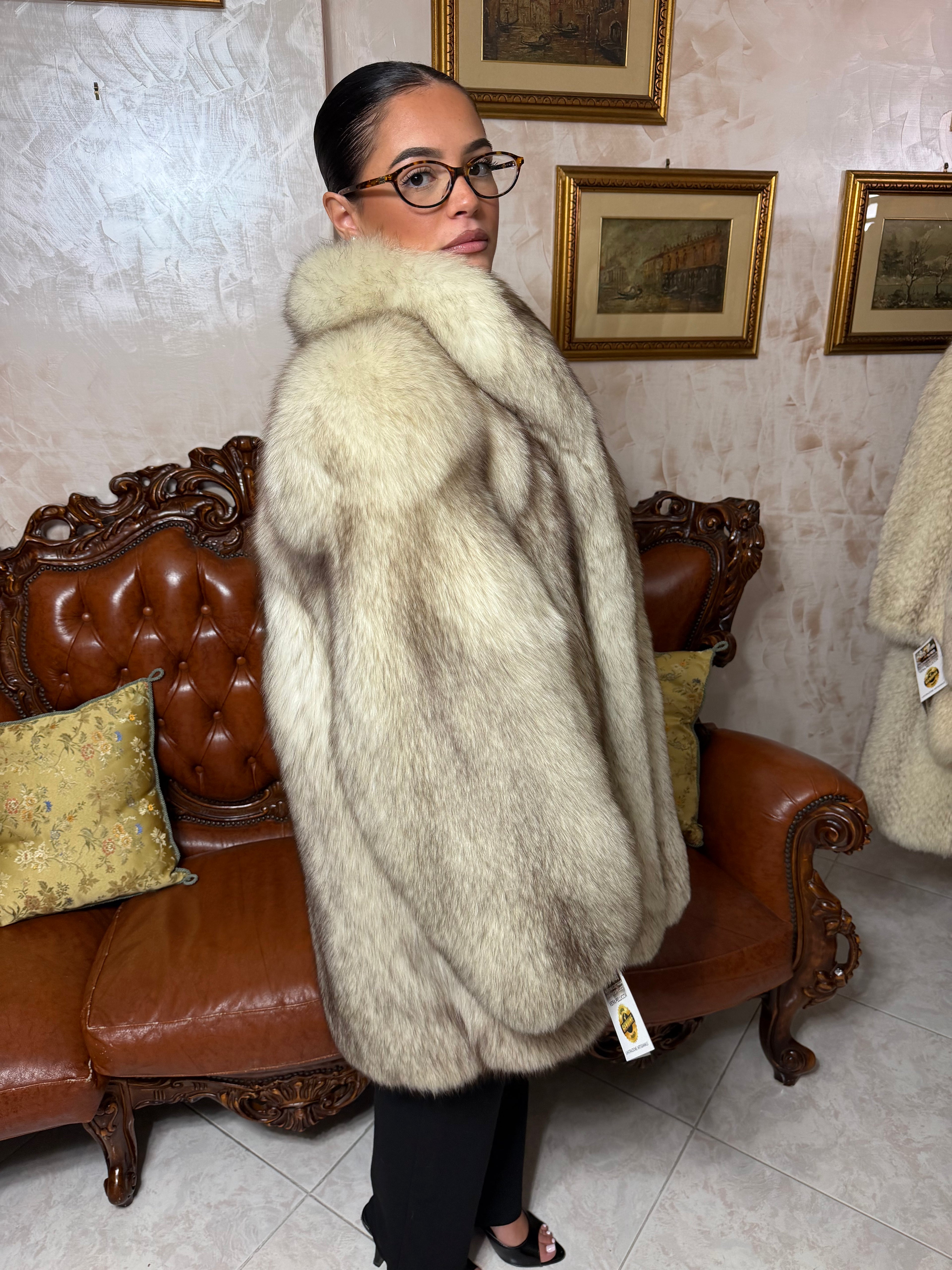 Giacca pelliccia volpe