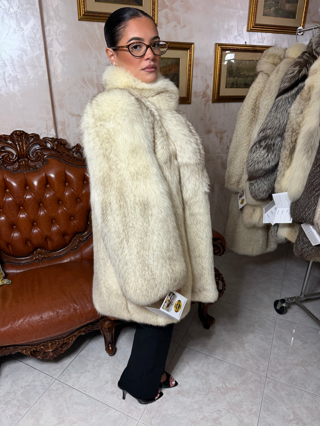 Giacca pelliccia volpe
