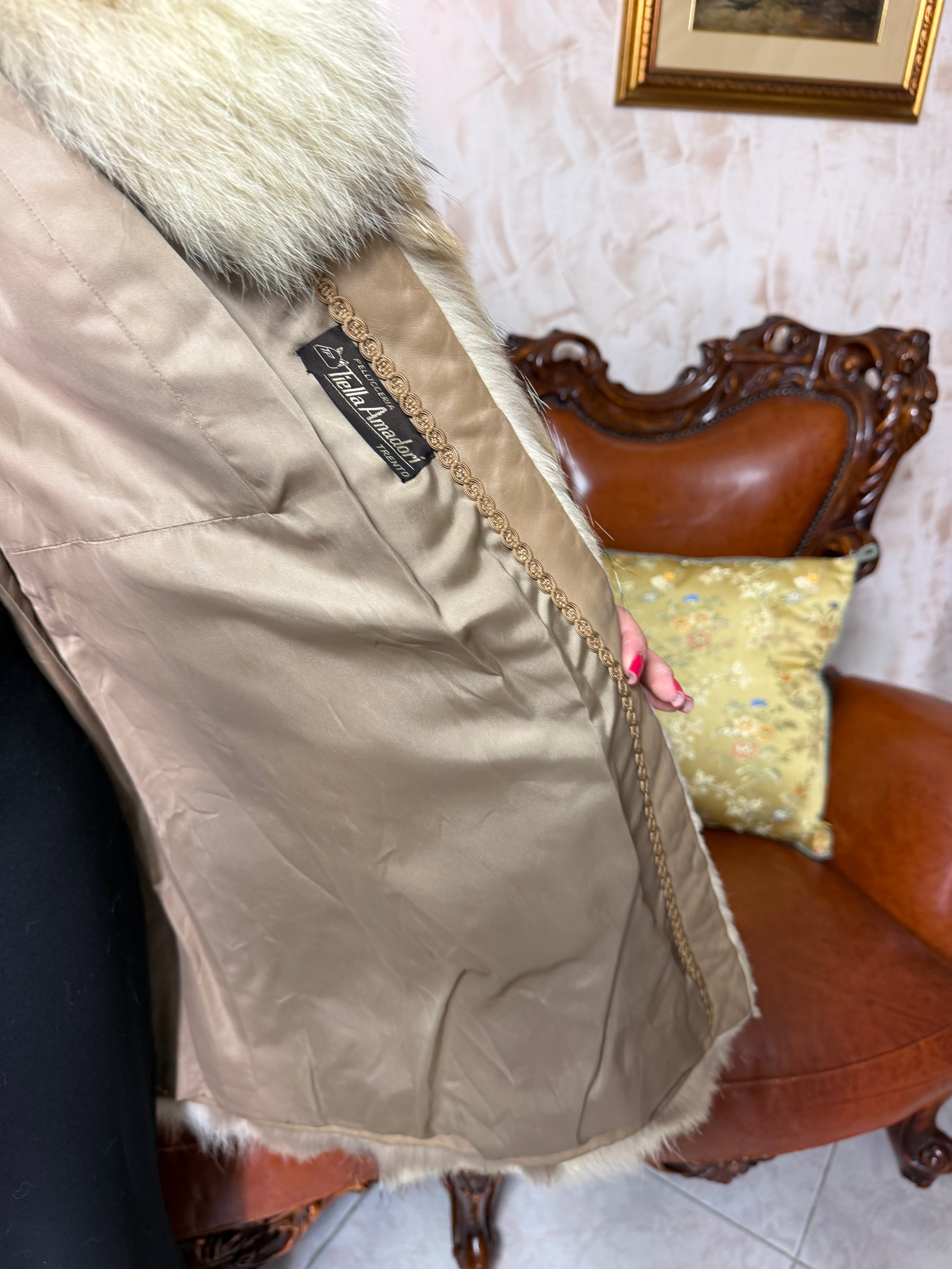 Vintage coyote fur jacket