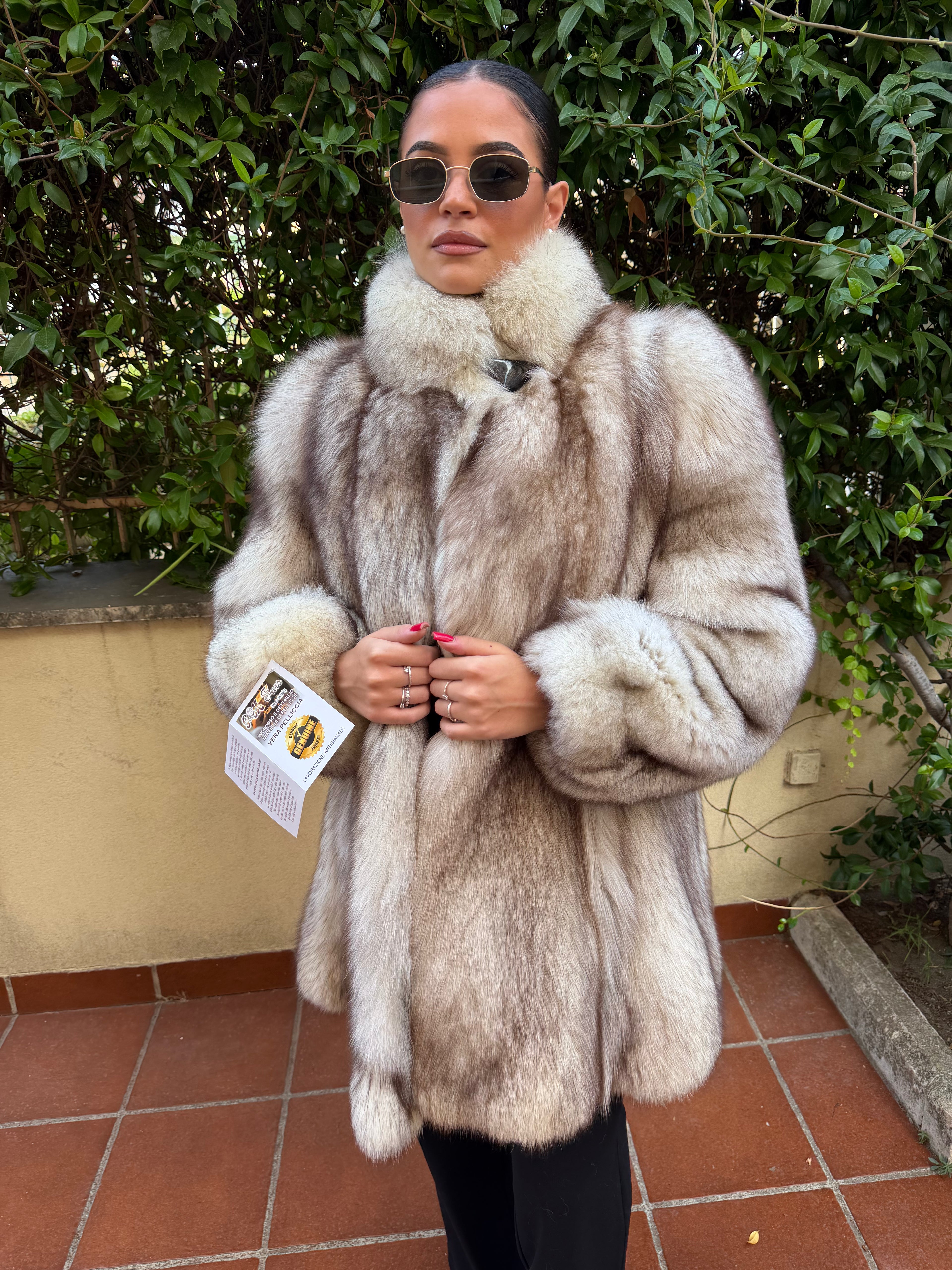 Giacca pelliccia volpe
