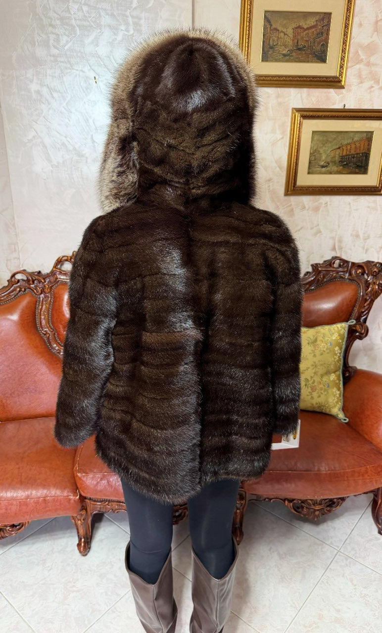 Giacca pelliccia di visone