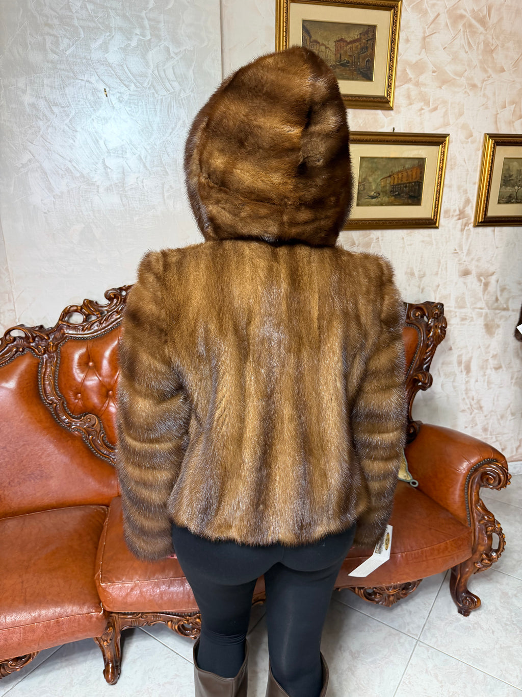 Giacca pelliccia di visone