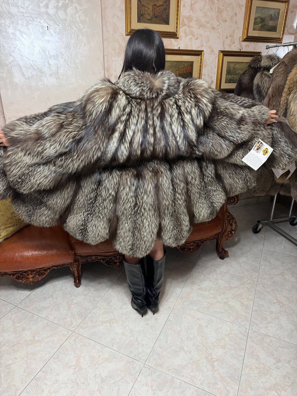 Giacca pelliccia volpe