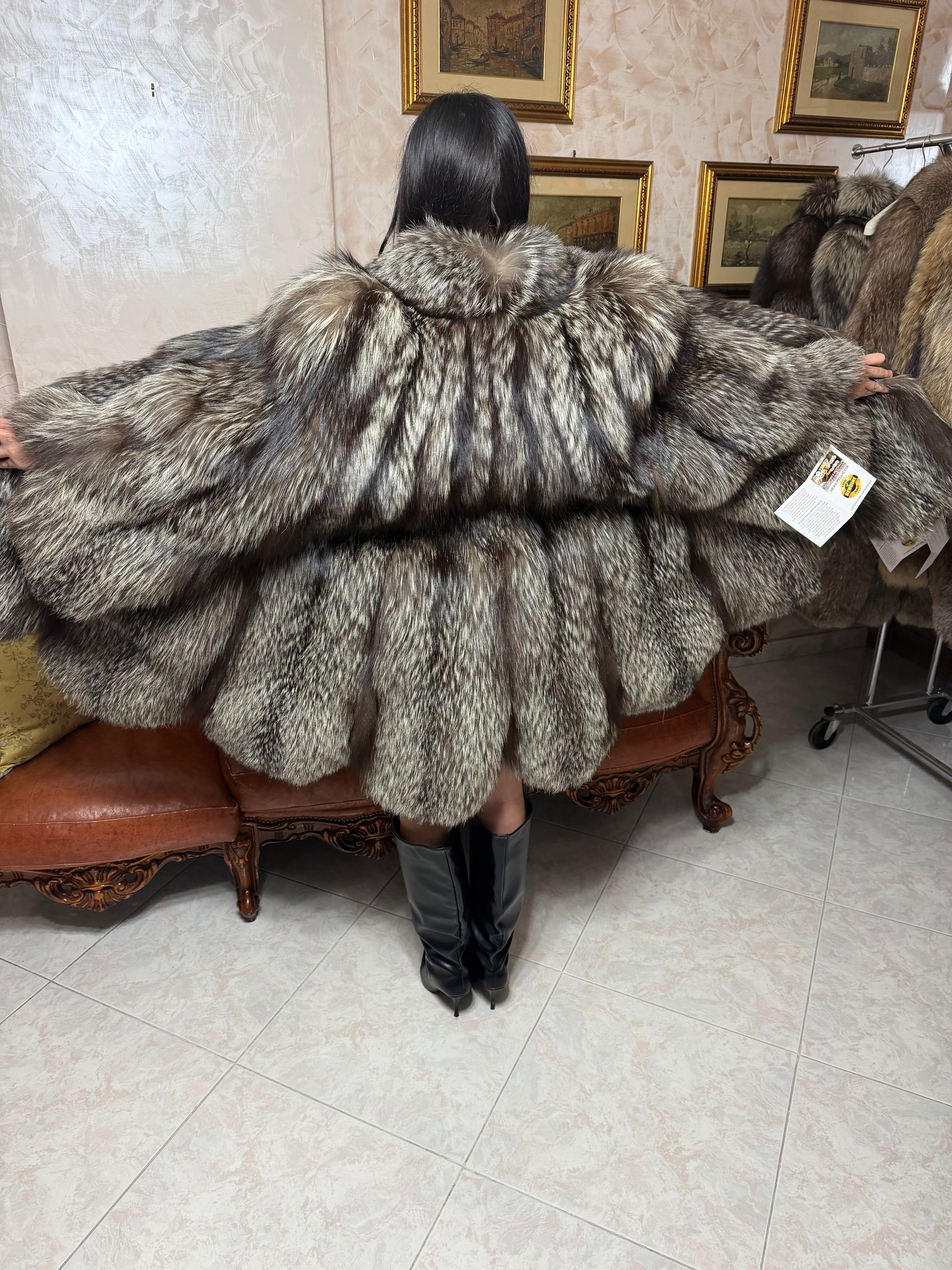 Giacca pelliccia volpe