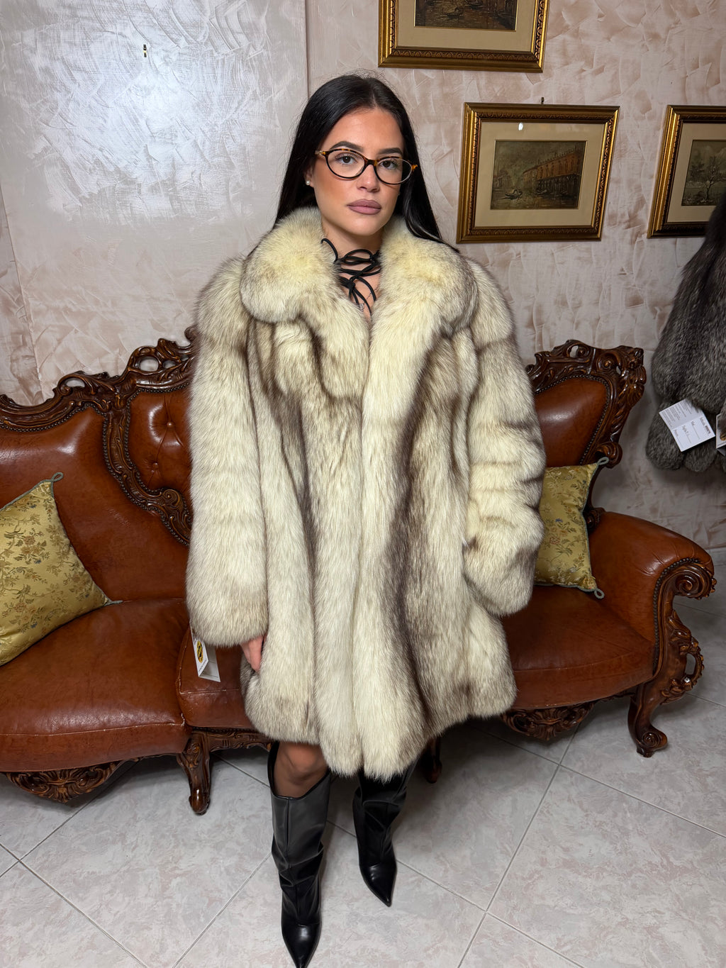 Giacca pelliccia volpe