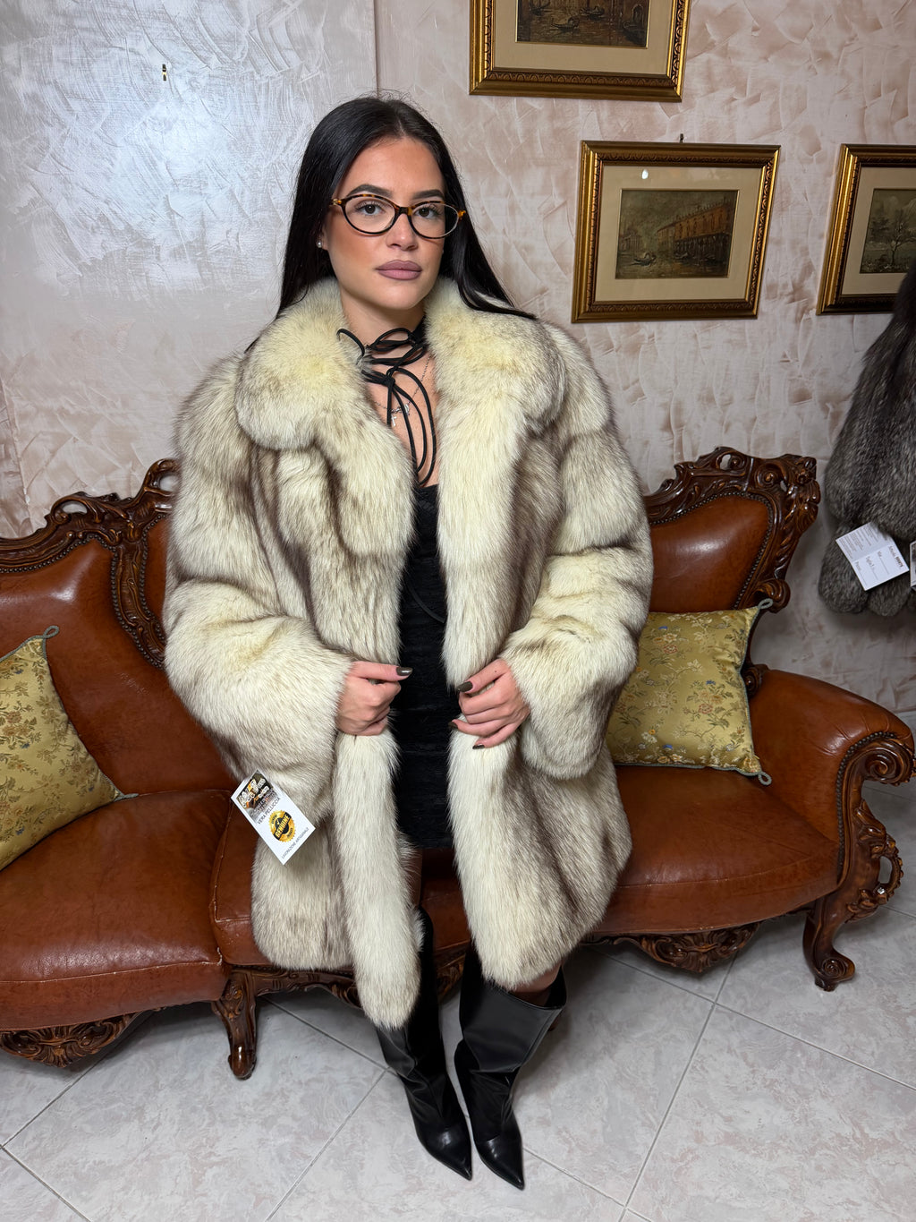 Giacca pelliccia volpe