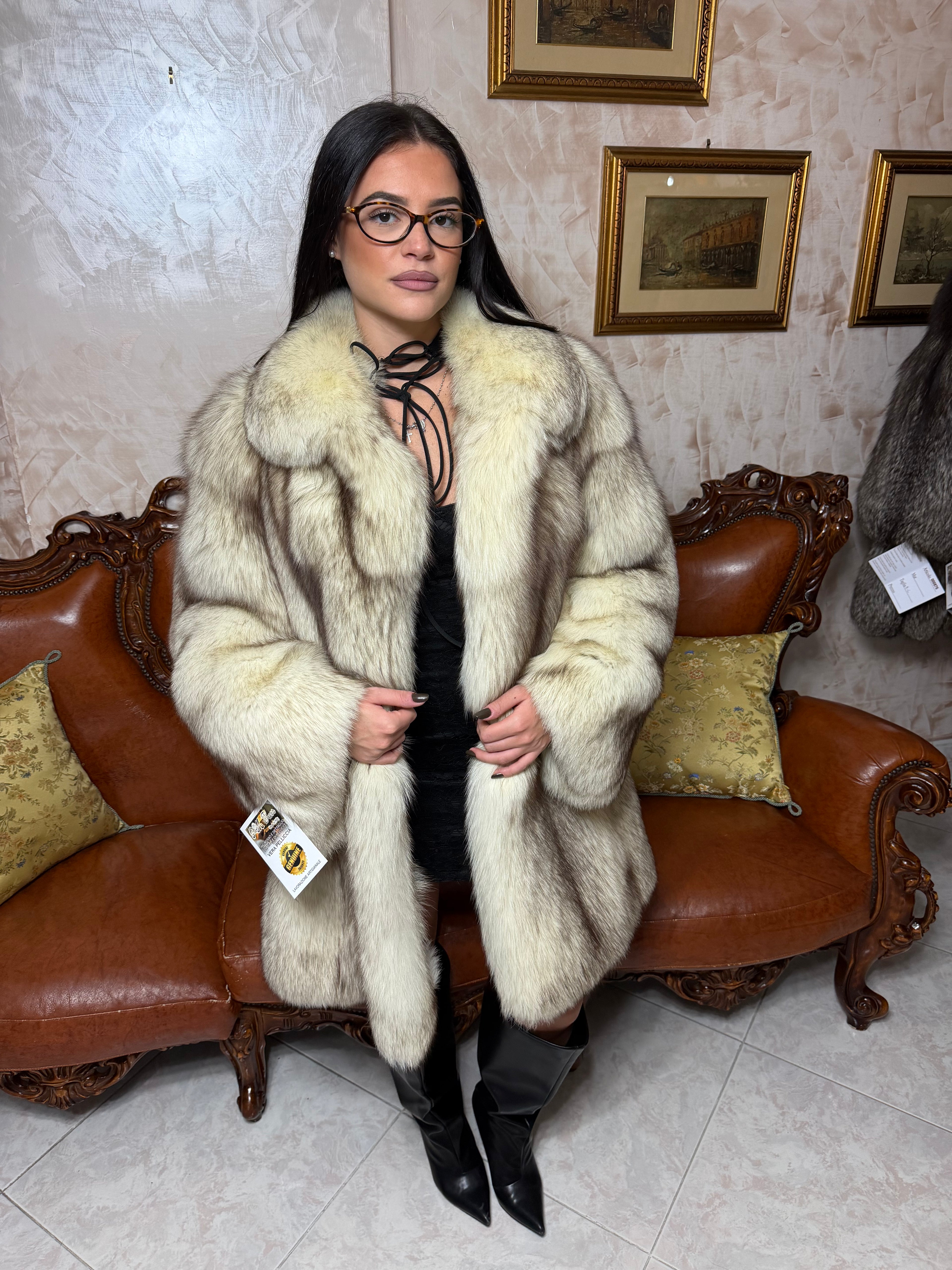 Giacca pelliccia volpe