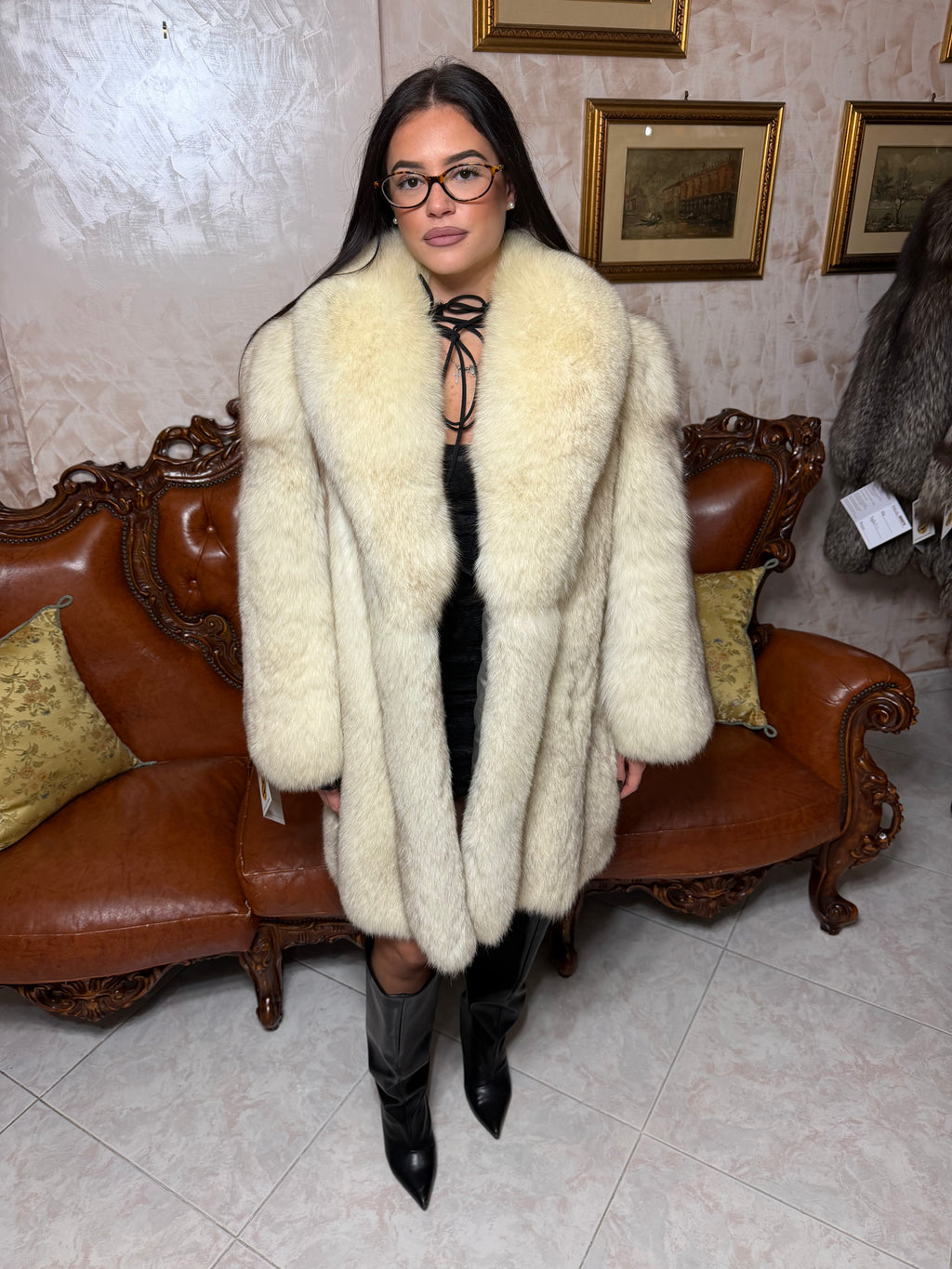 Giacca pelliccia volpe