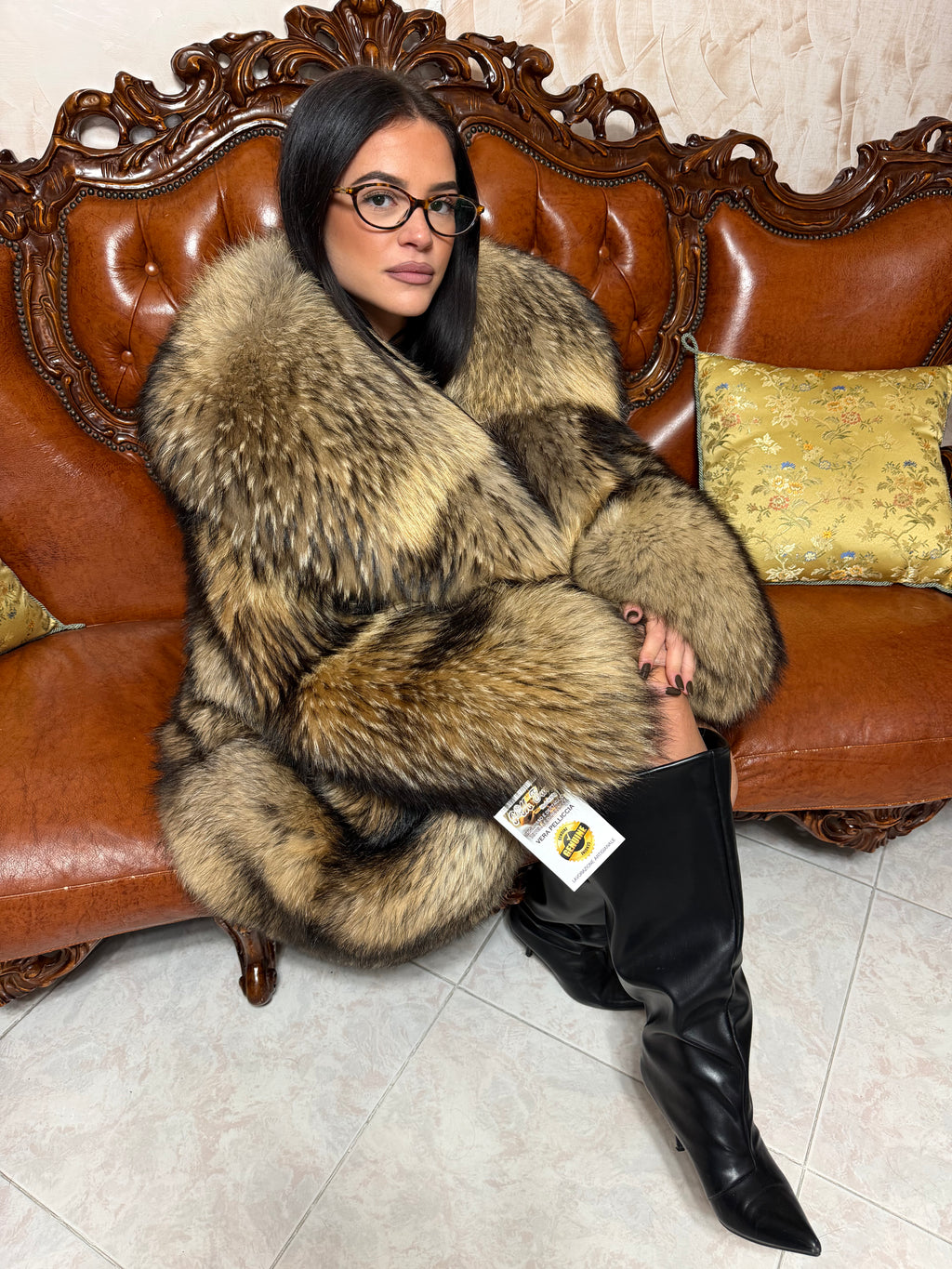 New fox fur jacket