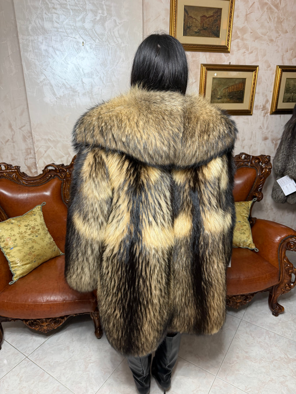 New fox fur jacket