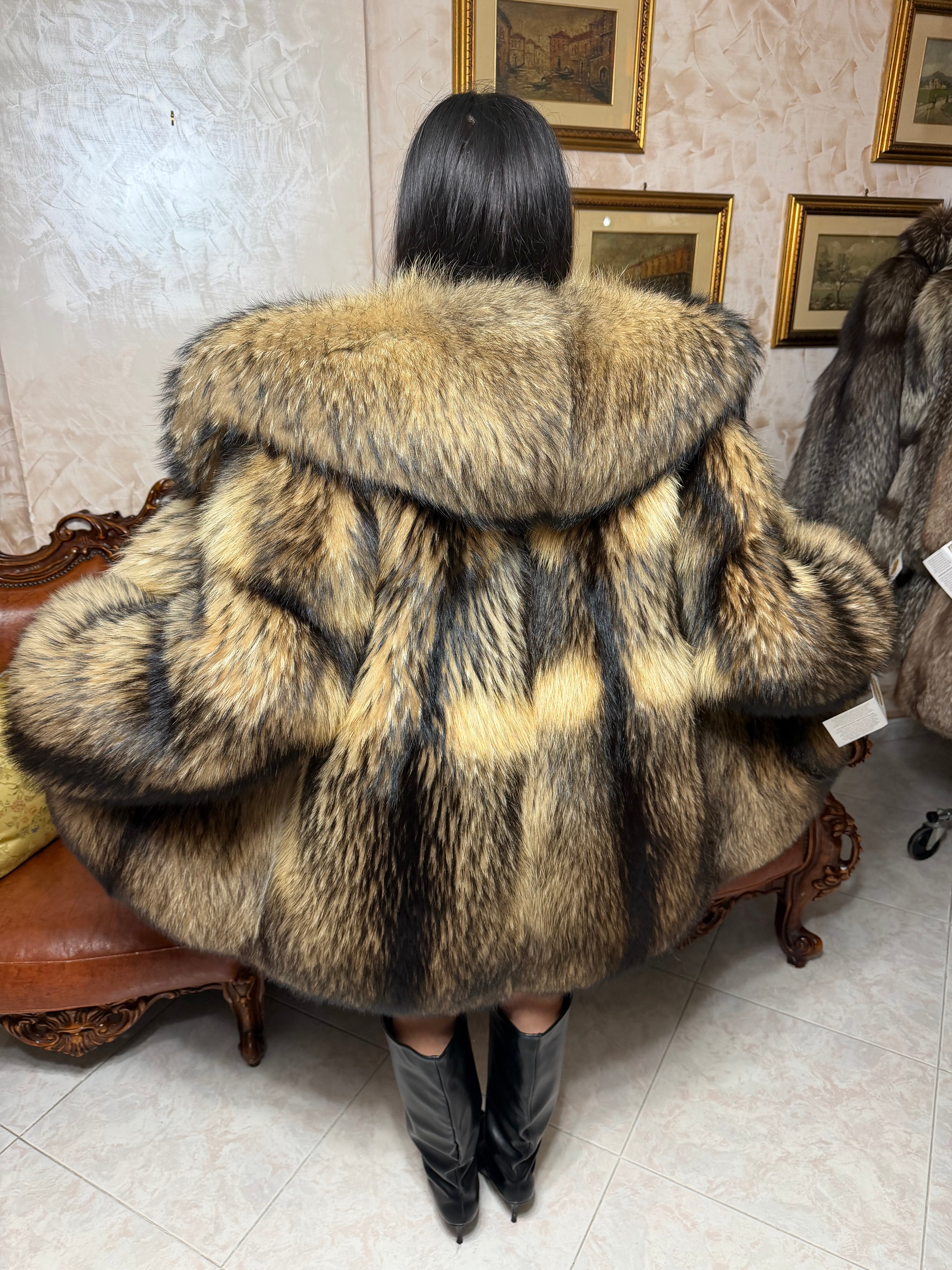 New fox fur jacket