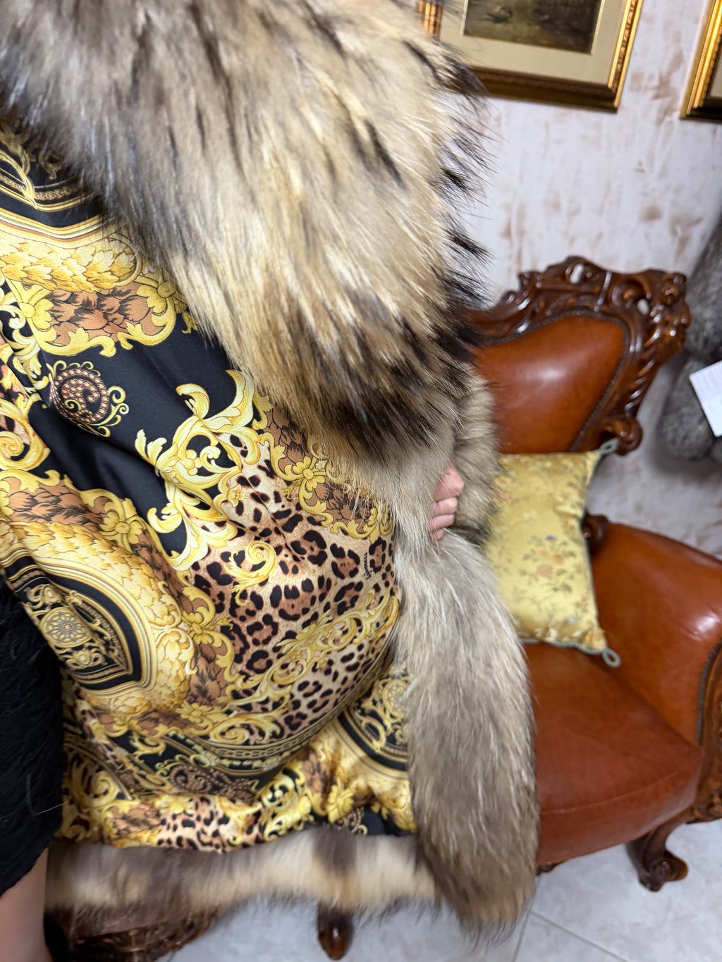 New fox fur jacket