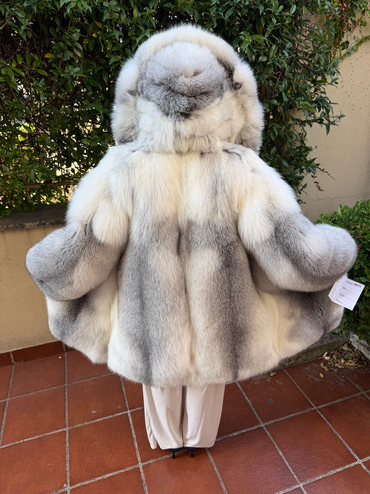 Golden fox fur jacket