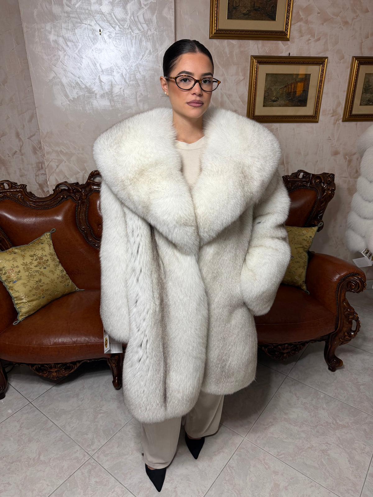 Cappotto pelliccia di volpe