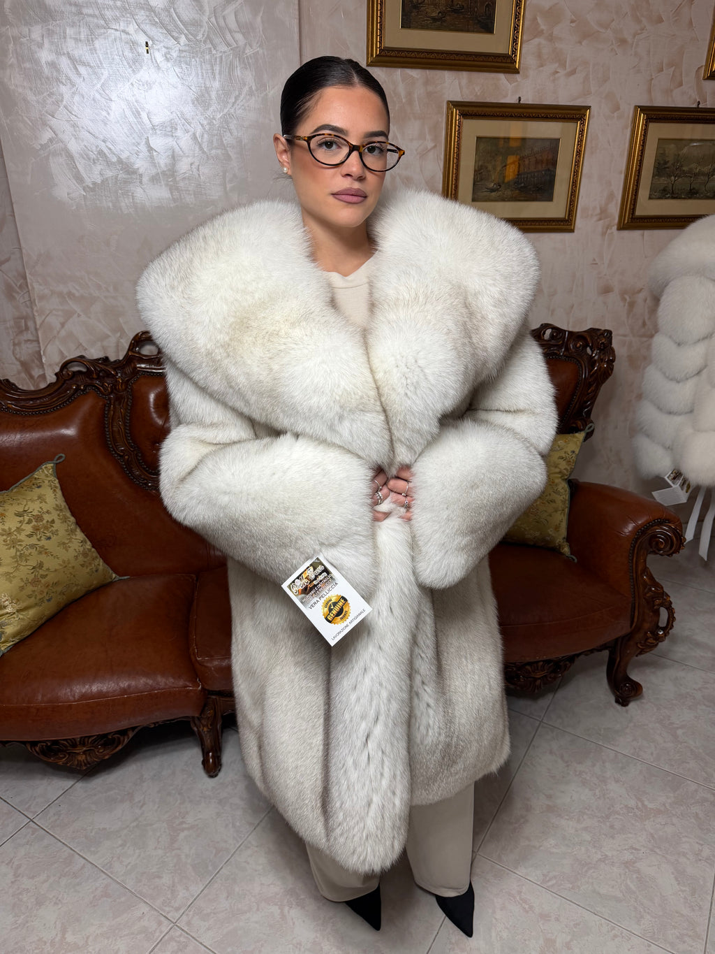 Cappotto pelliccia di volpe