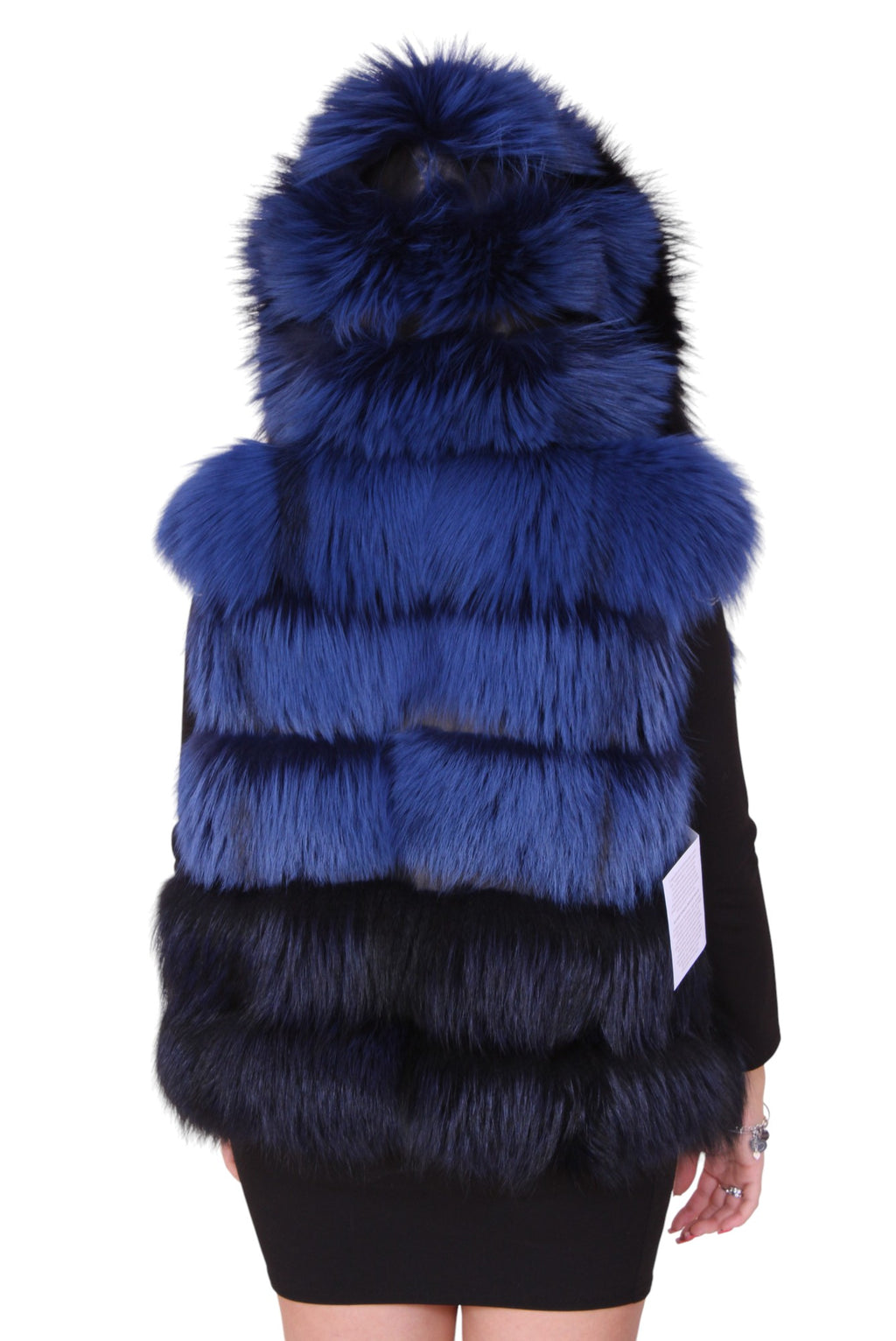 Gilet smanicato pelliccia di volpe