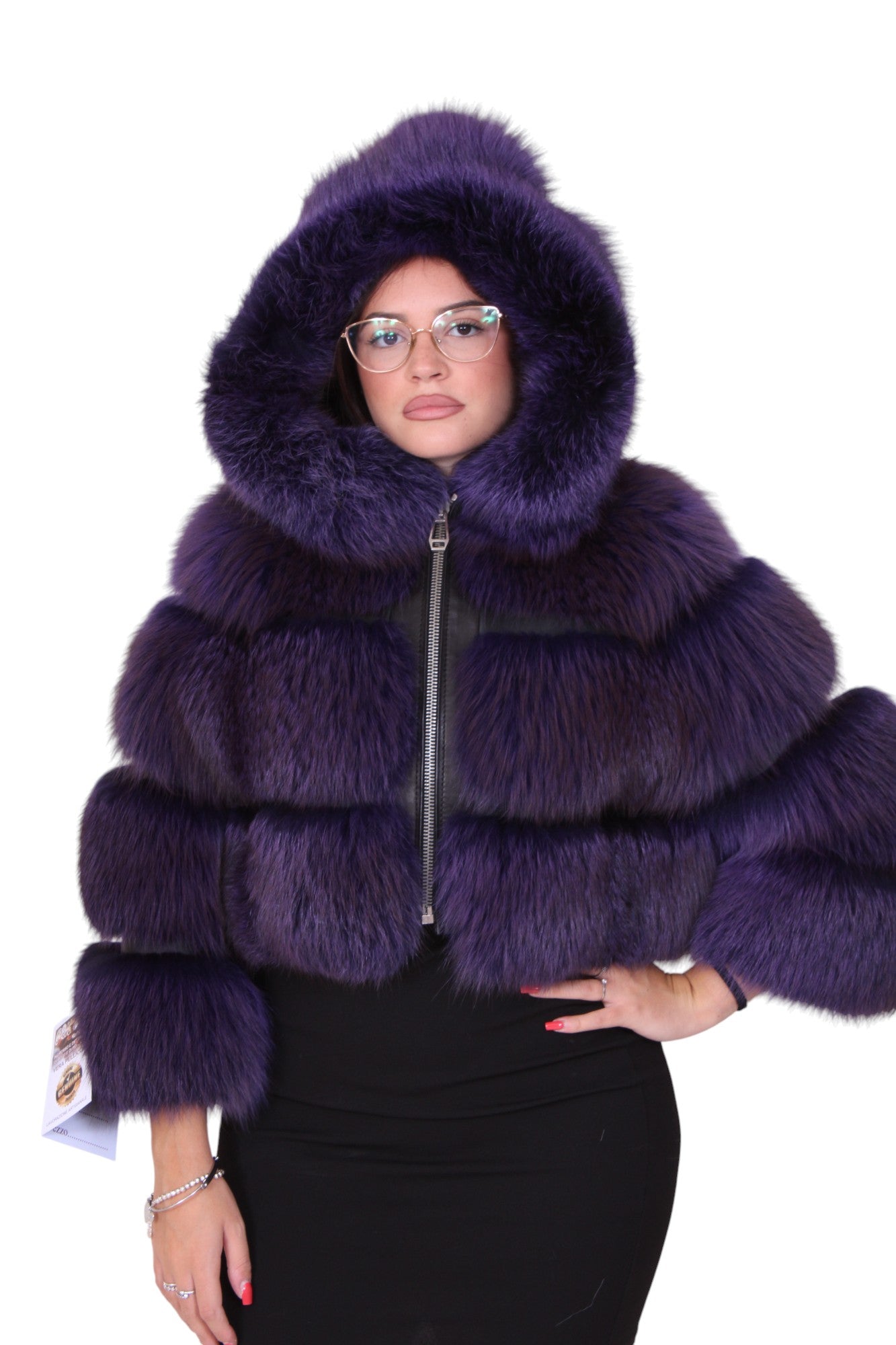 Bomber pelliccia di volpe