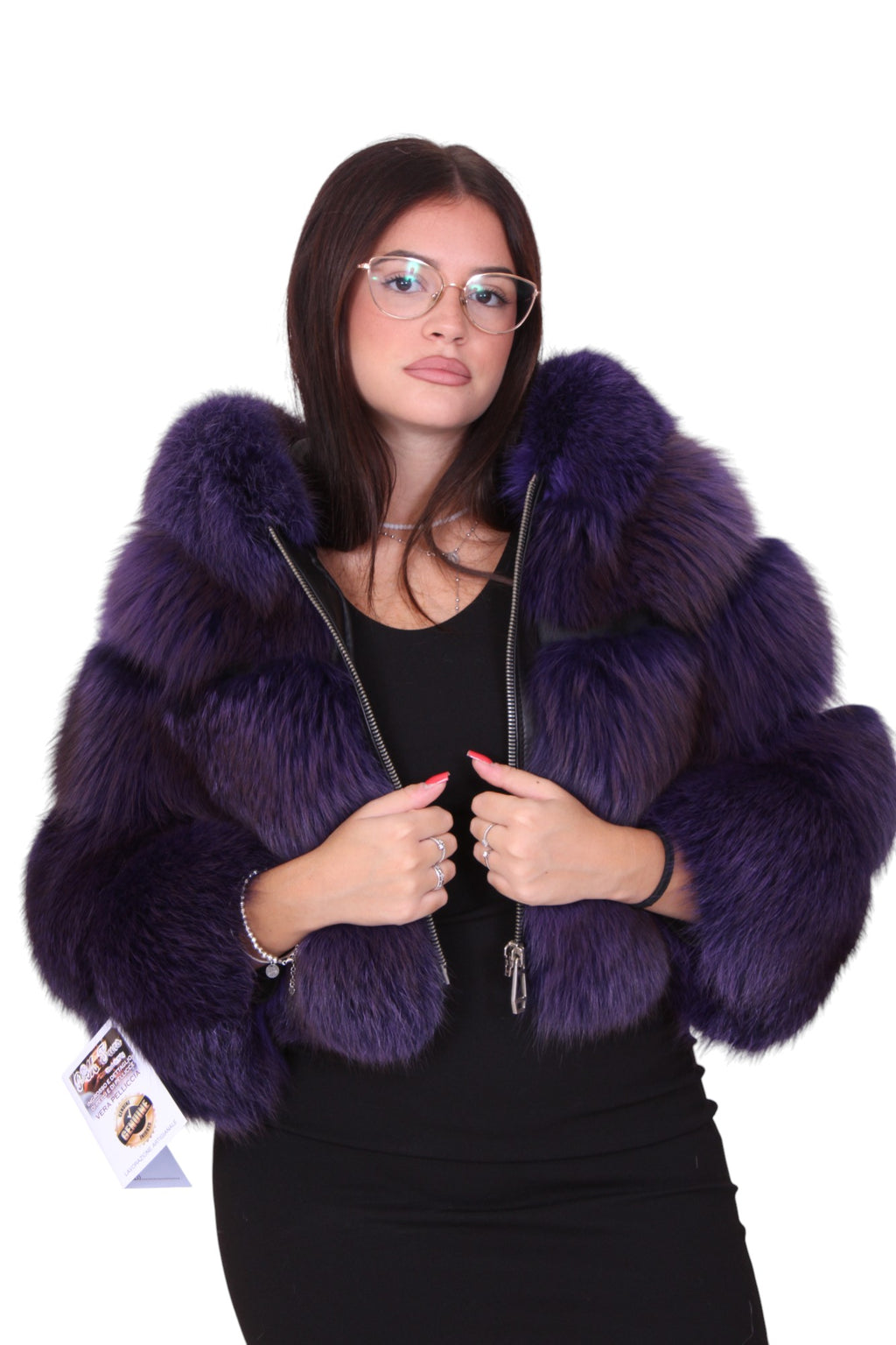 Bomber pelliccia di volpe