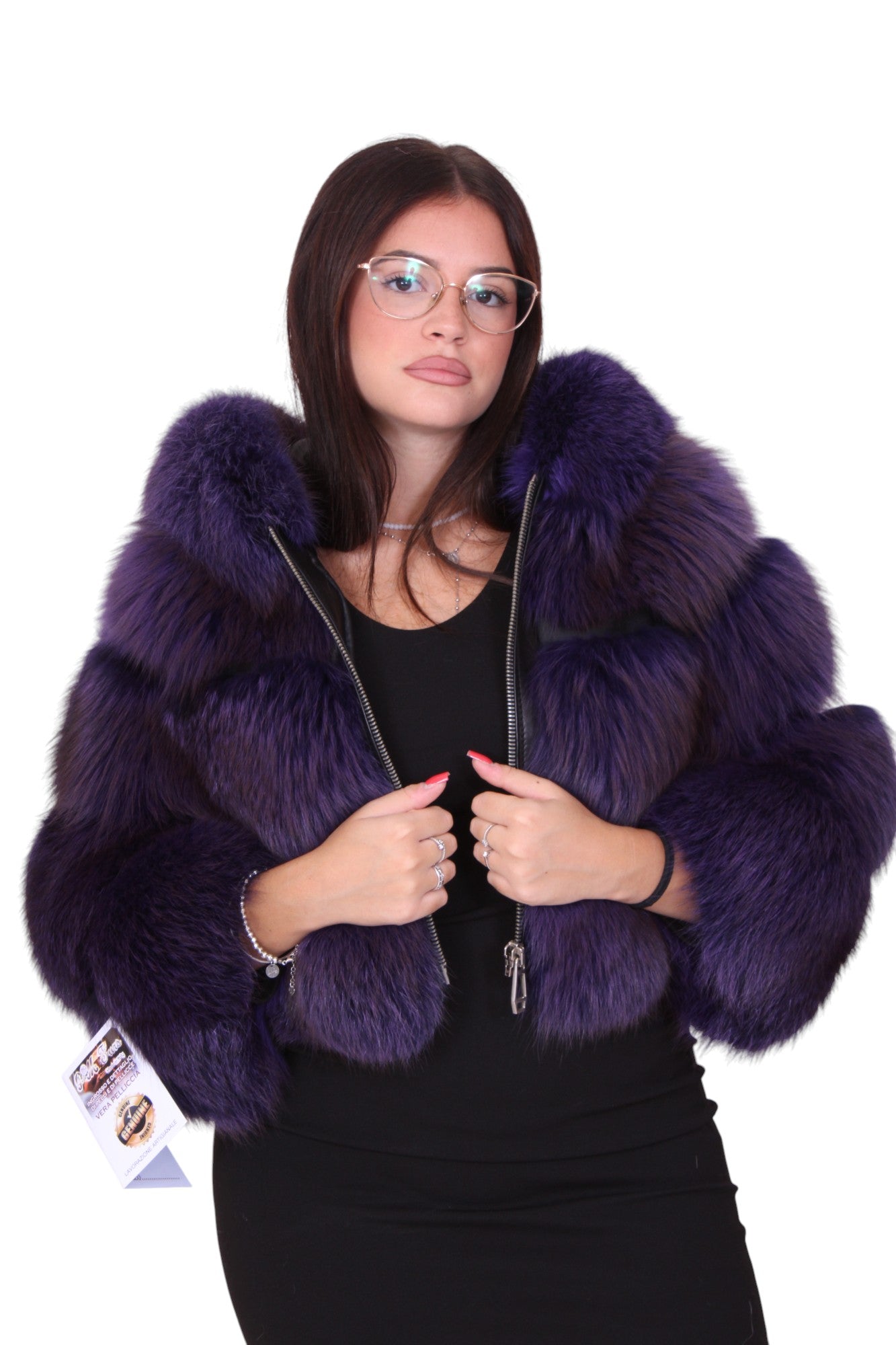 Bomber pelliccia di volpe