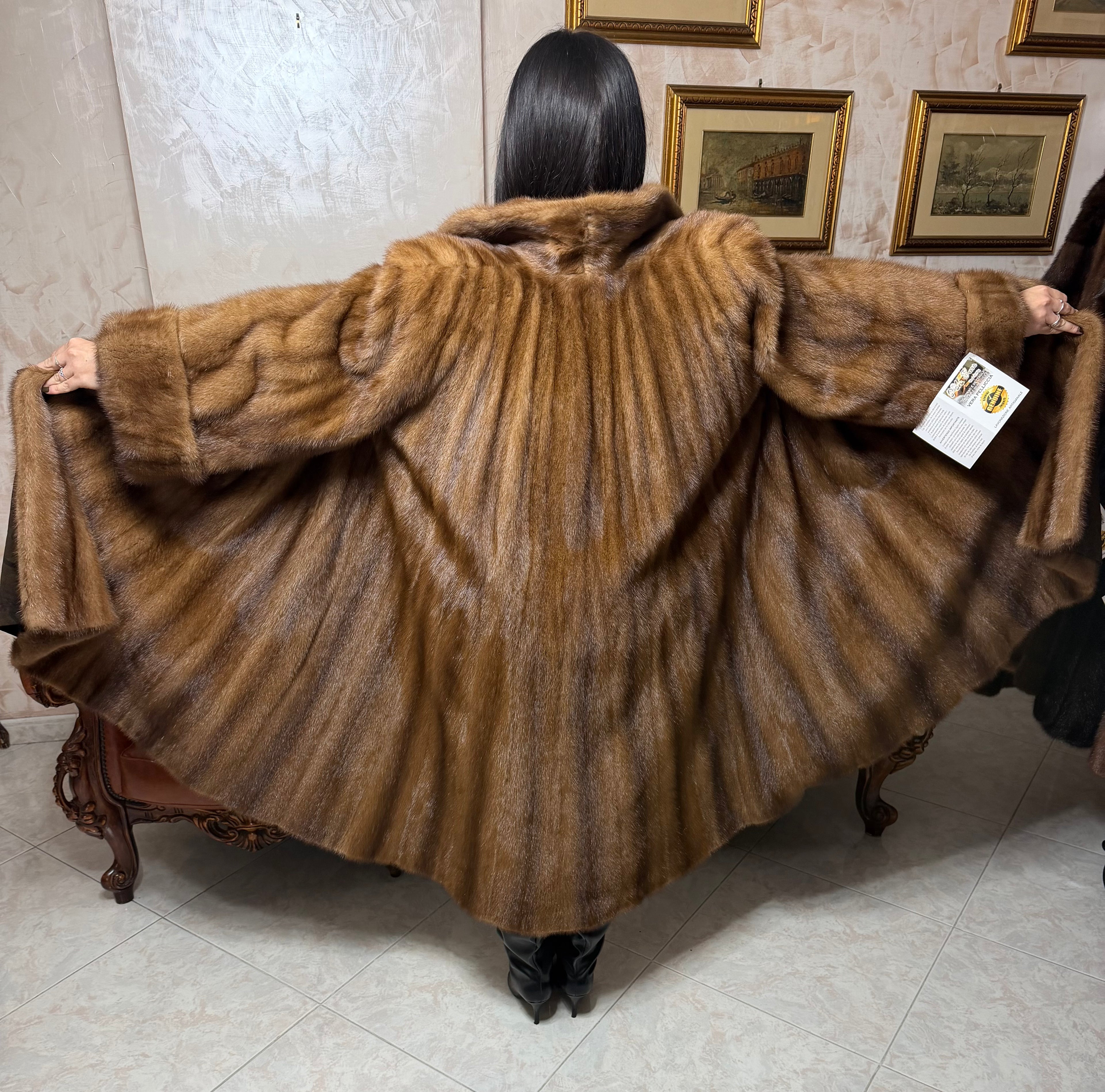 Mink fur coat