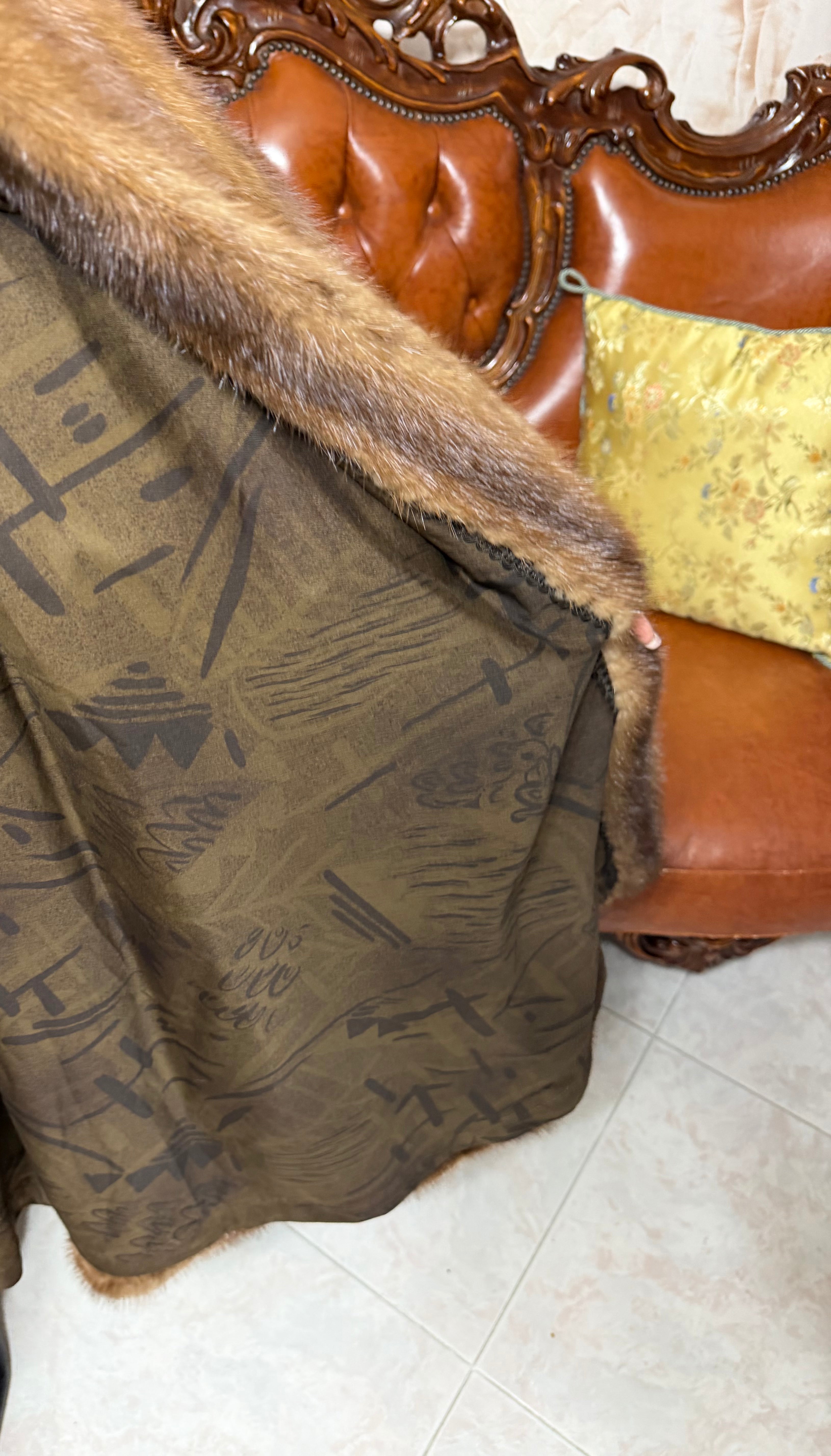 Mink fur coat