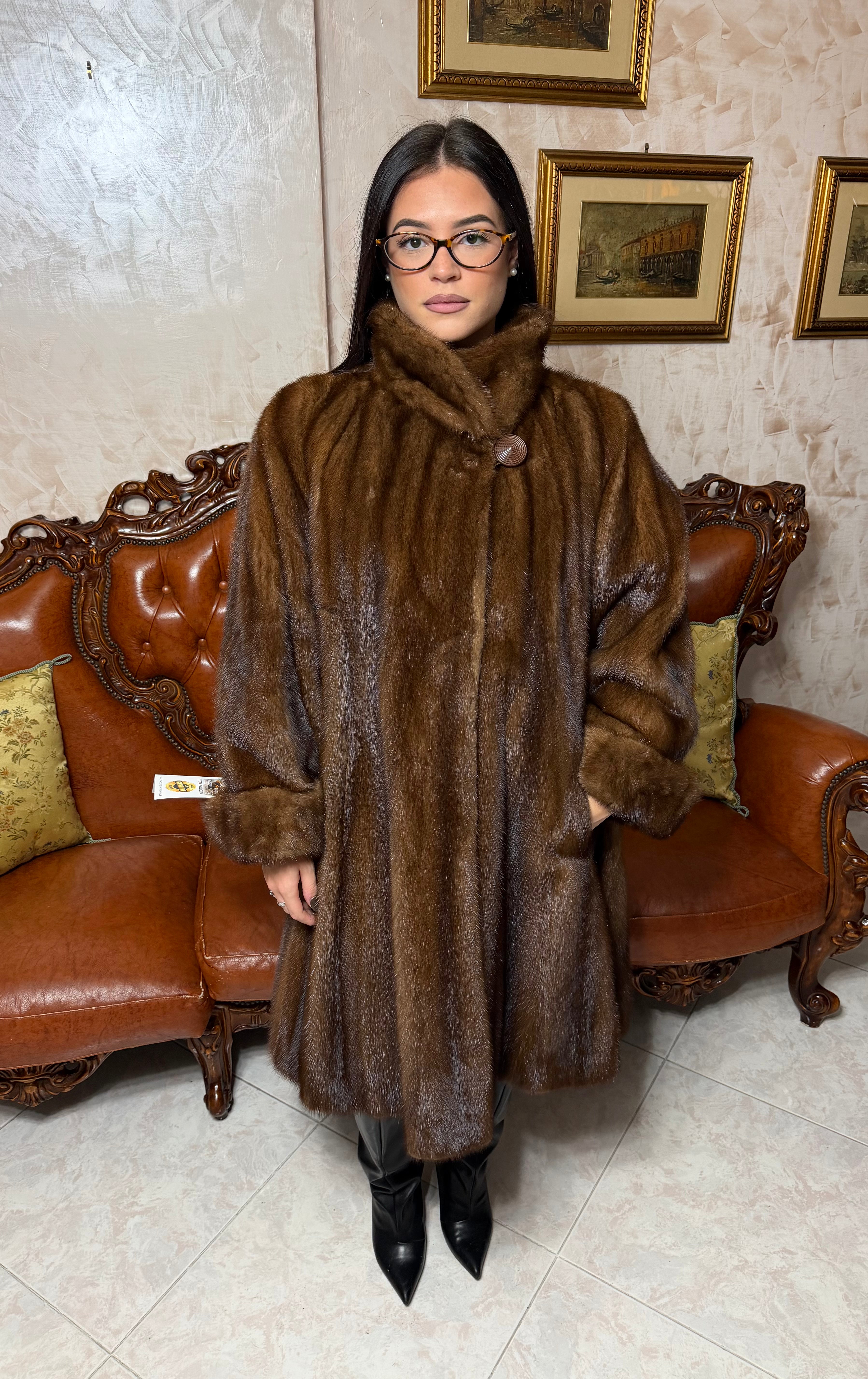 Cappotto pelliccia di visone