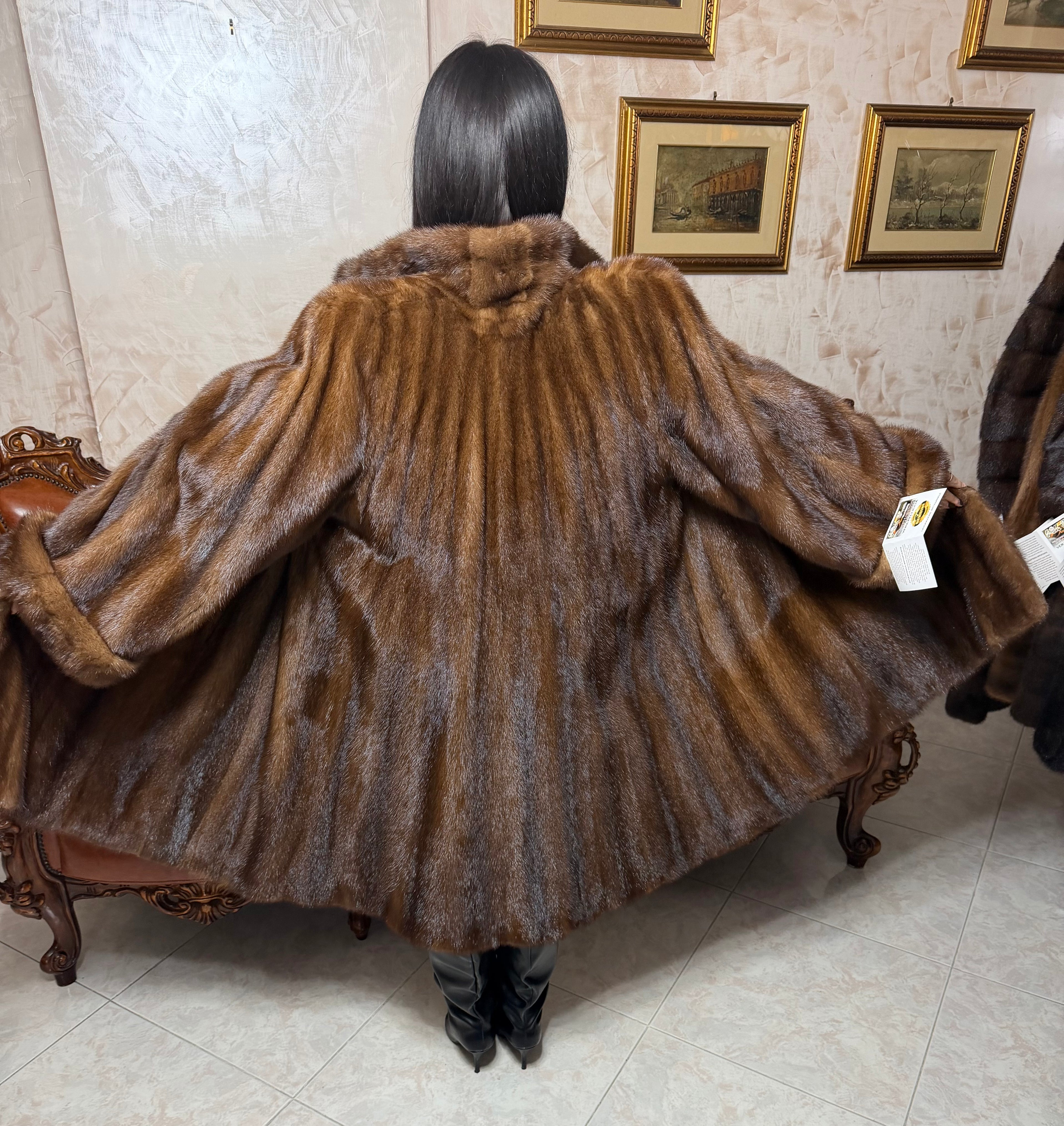 Cappotto pelliccia di visone
