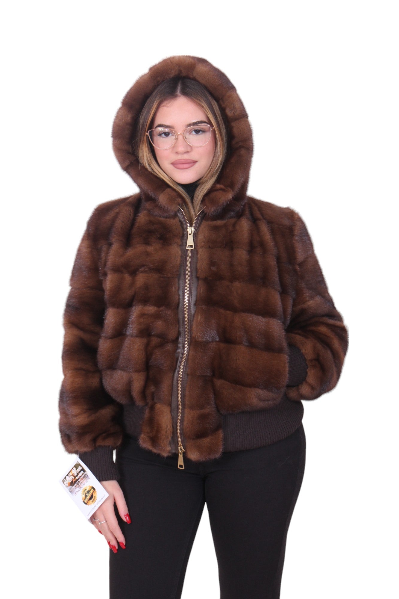 Bomber pelliccia di visone