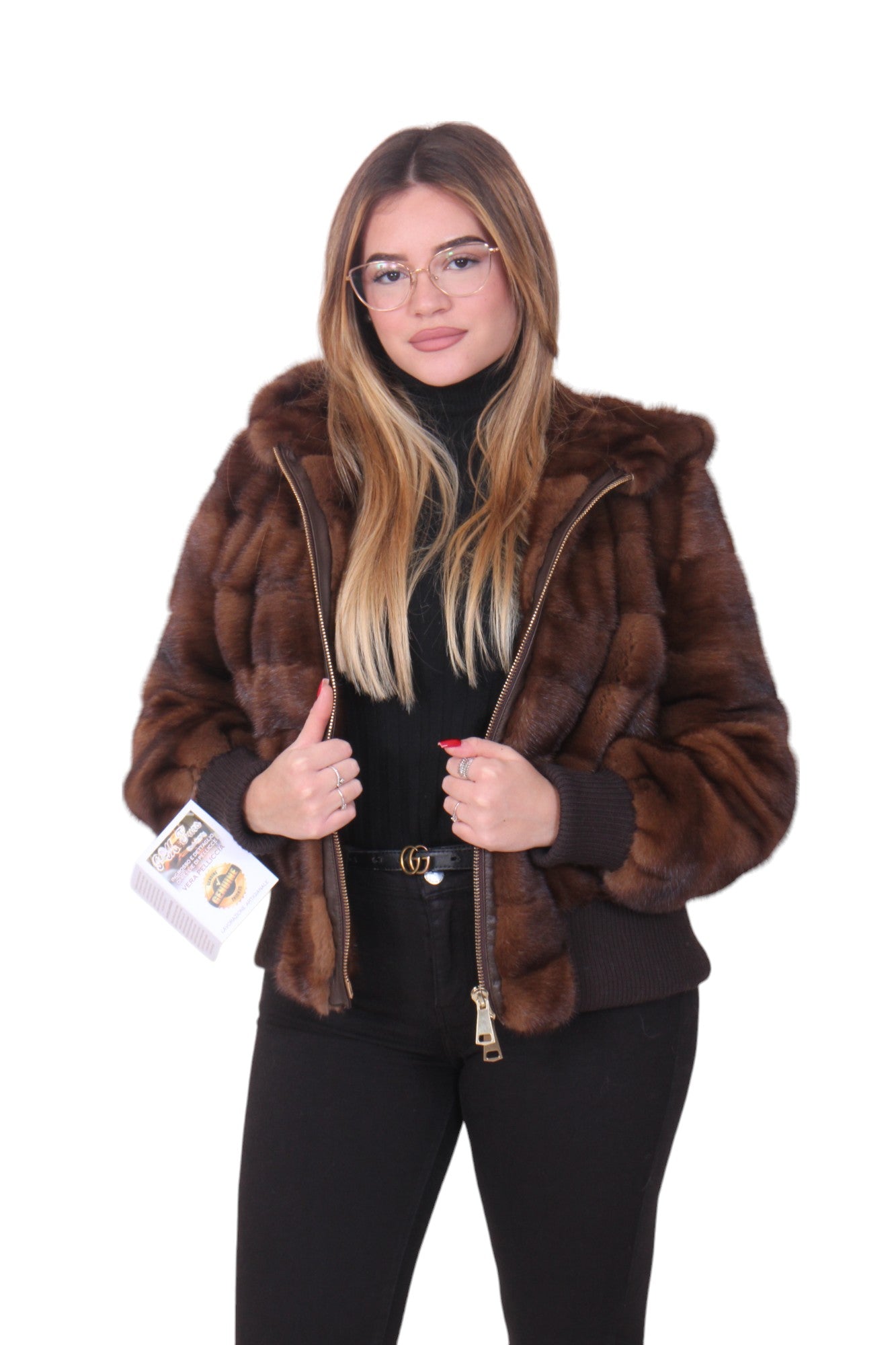 Bomber pelliccia di visone