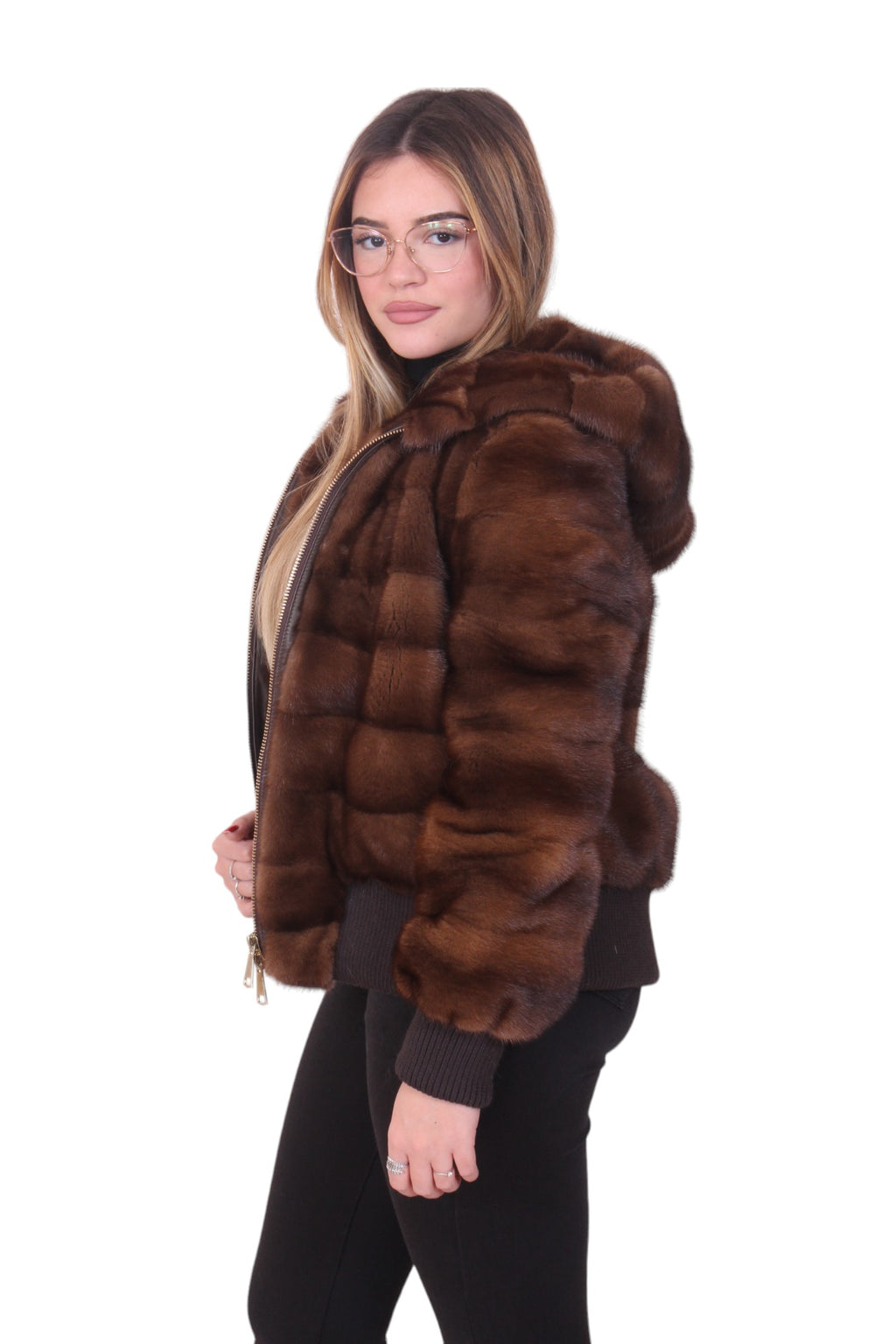 Bomber pelliccia di visone
