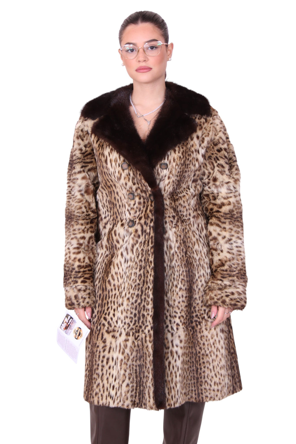 Giacca pelliccia ocelot vintage
