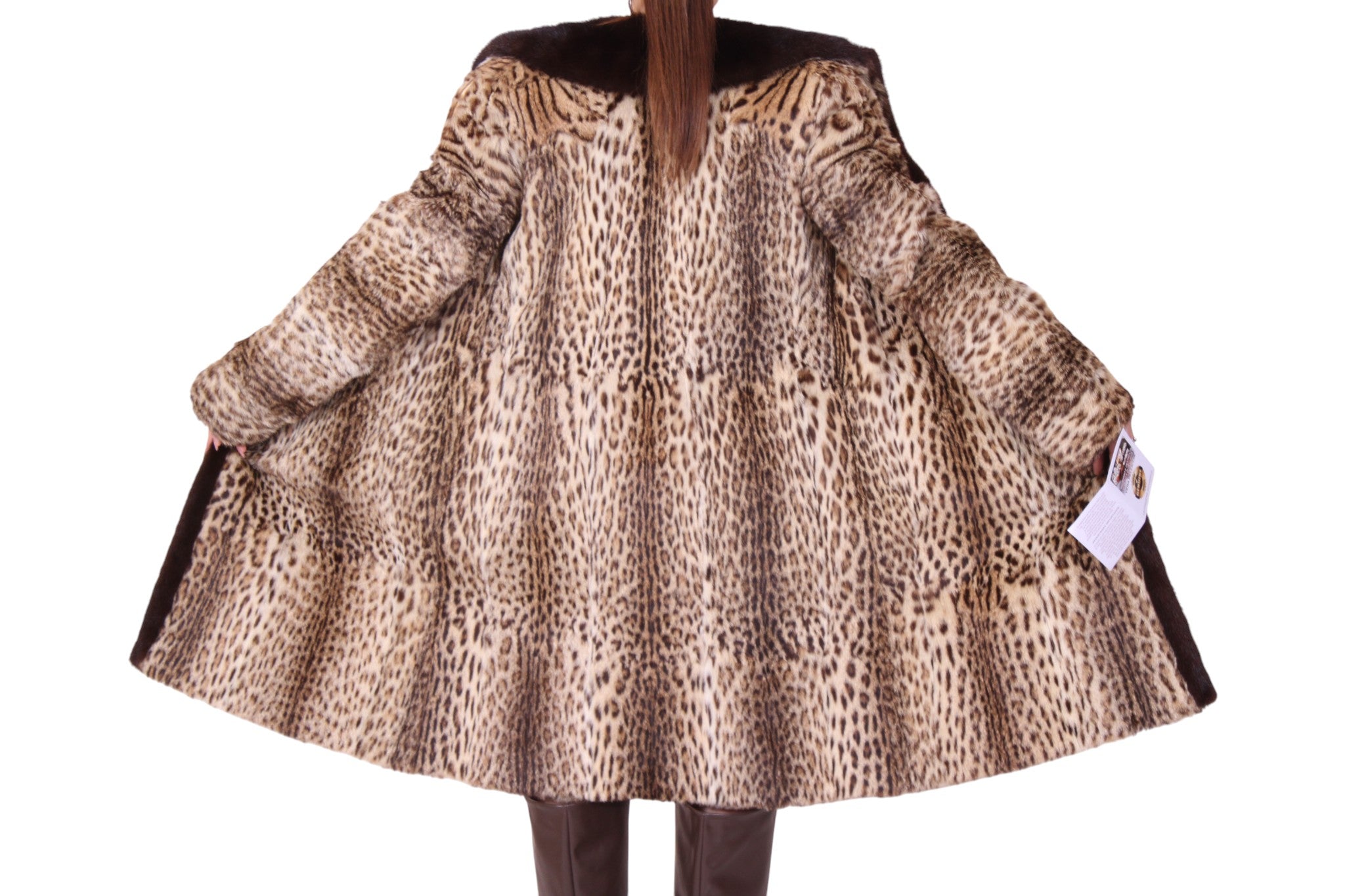 Giacca pelliccia ocelot vintage